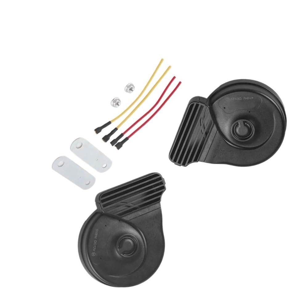 Für 12V Für Roller Motorrad Zubehör Grid Horn 410Hz-510Hz Hohe Und Niedrige Horn Lautsprecher Lautes Horn Kit Hupen Tröte von Yuegtik