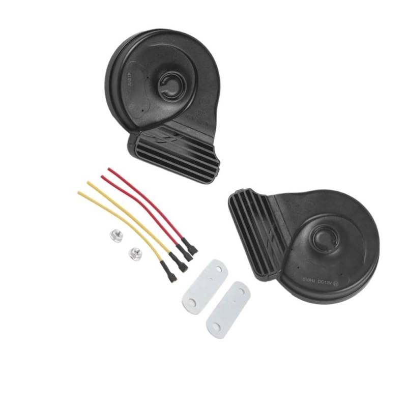 Für 12V Für Roller Motorrad Zubehör Horn 410Hz-510Hz Lauter Sound Horn Lautsprecher Kit Hupen Tröte von Yuegtik