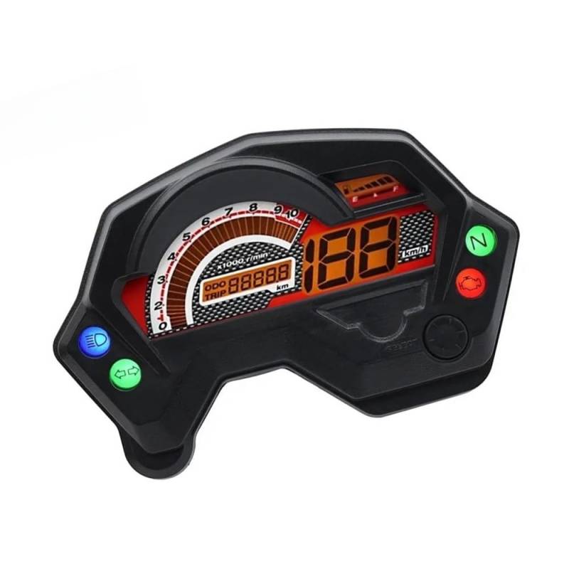 Für FZ16 Für FZ 2,0 16 Motorrad Zubehör Tacho Digital Tacho 10000 U/min Drehzahlmesser Dashboards Tachometer Digital von Yuegtik