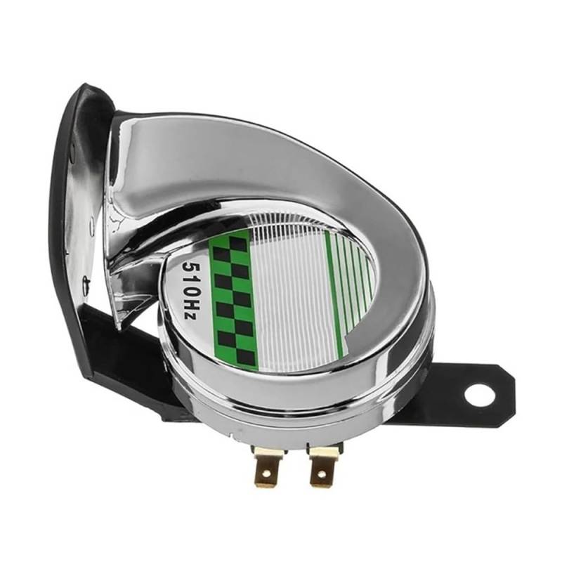 Motorrad 130dB Horn Laut 510Hz Runde Laute Horn Lautsprecher Für 12V Für Auto Für Lkw Für Motorrad Hupen Tröte von Yuegtik