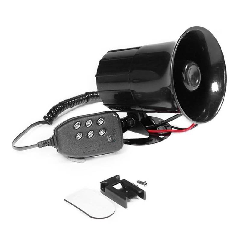 Motorrad Auto Zubehör Auto Laut Horn Sound 115dB Lautsprecher Megaphon Horn Megaphon Für 12V Für Van Für Lkw Für Boot Hupen Tröte von Yuegtik