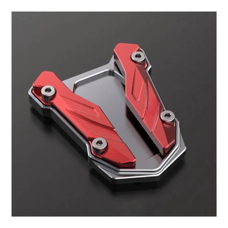 Seitenständer Platte Für YZF-R3 Für MT-03 2020 2021-2024 Motorrad CNC Kickstand Fuß Seitenständer Verlängerung Pad Stützplatte von Yuegtik