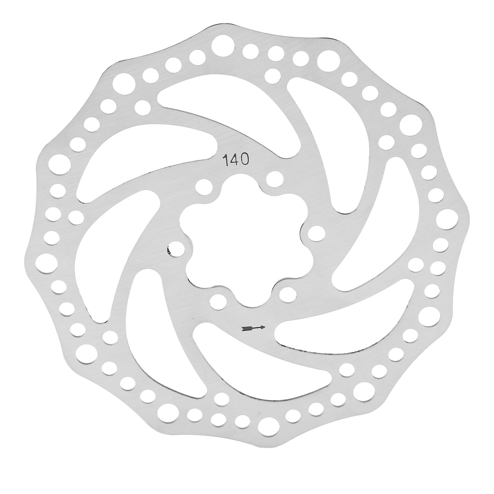 Mountainbike-Scheibenbremsscheiben, Stahl-6-Loch-Scheibenbremsscheiben-Ersatzteile für Mountainbikes (140mm) von Yuezhongoo