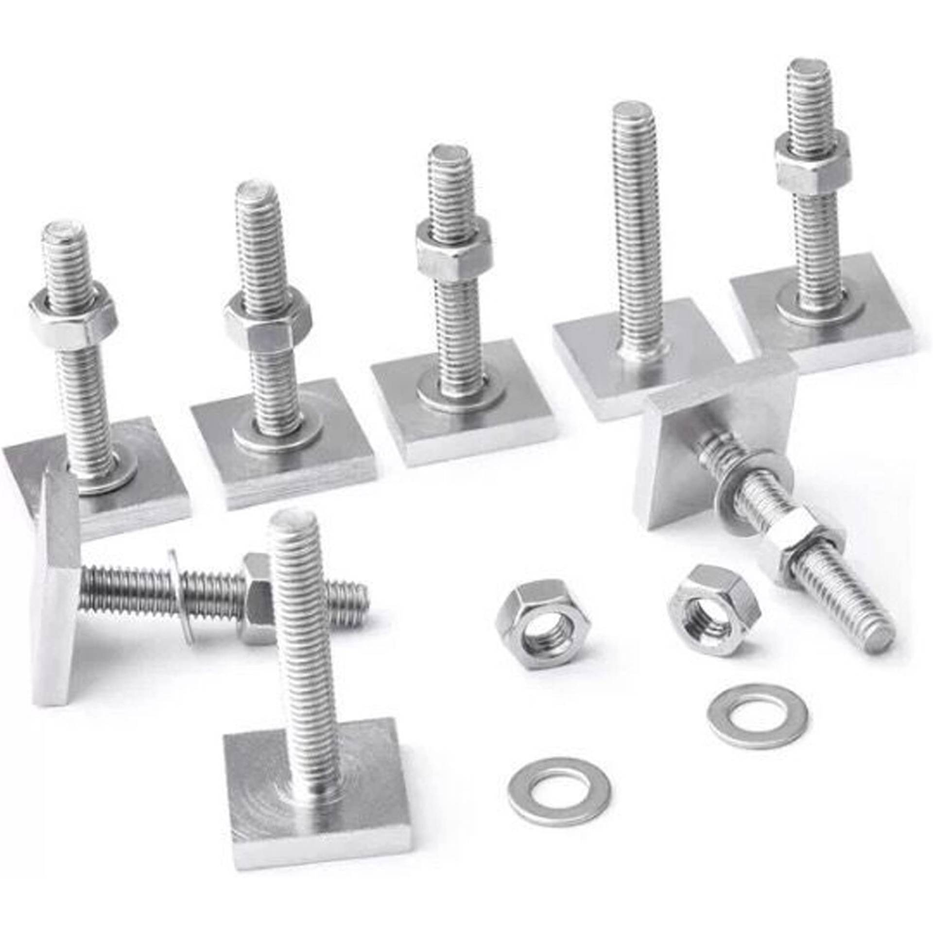 Yuille 8 Stück T-Nut Adapter Nutensteine,Relingträger T-Nut Adapter,Nutensteine Dachträger,T-Nut Adapter m6,Nutsteine Set T-Nut,T-Nut Adapter Dachträger von Yuille