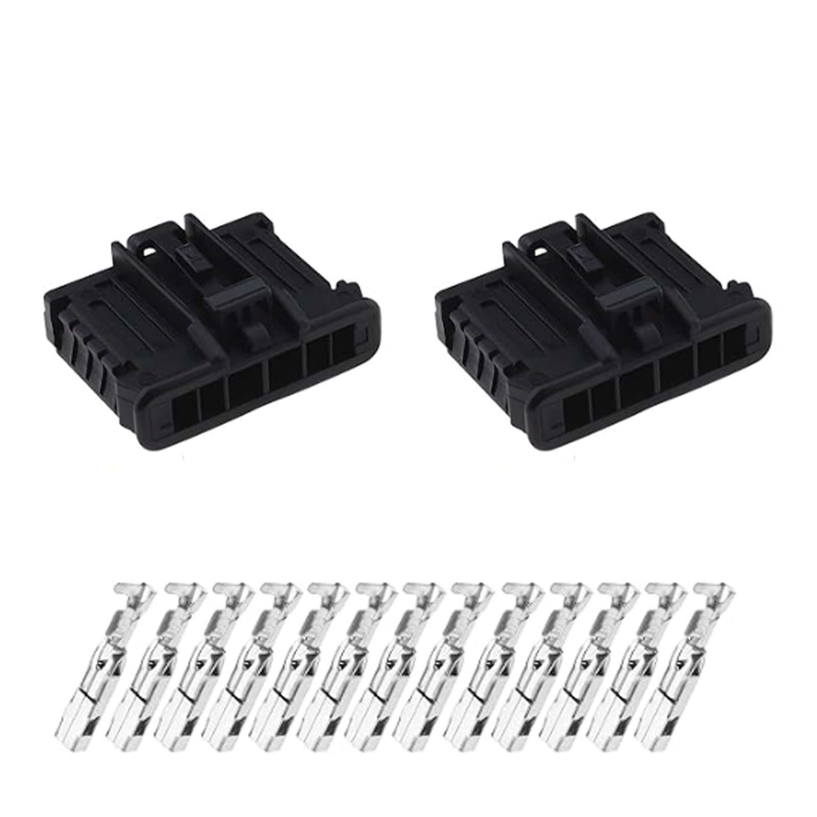 Yuiturt 2 Pièces Connecteurs de Réparation 12V pour Feux Arrière, Prise de Support de Lampe Automobile Compatible Peugeot et, 6 Broches avec Cosses pour Faisceau Électrique von Yuiturt