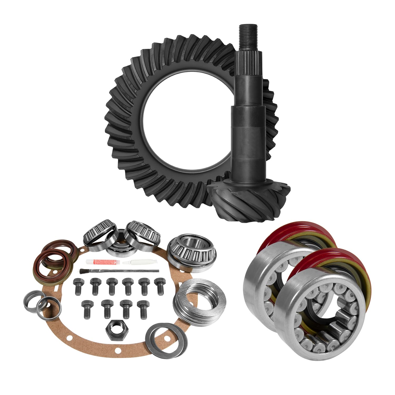 21,8 cm GM 3,42 hinterer Ring und Ritzel, Montagesatz, Achslager und Dichtung von Yukon Gear & Axle