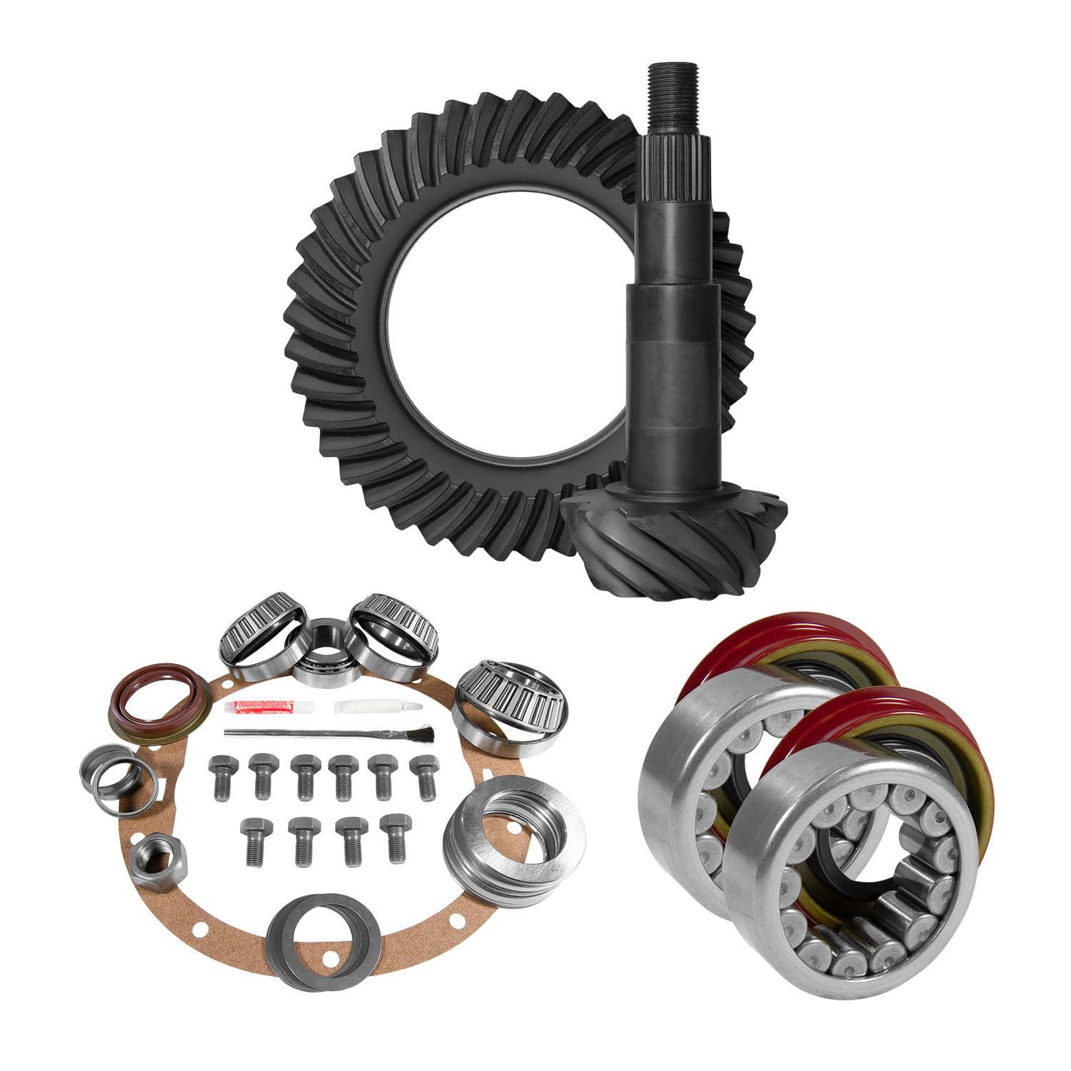 21,8 cm GM 3,42 hinterer Ring und Ritzel, Montagesatz, Achslager und Dichtung von Yukon Gear & Axle