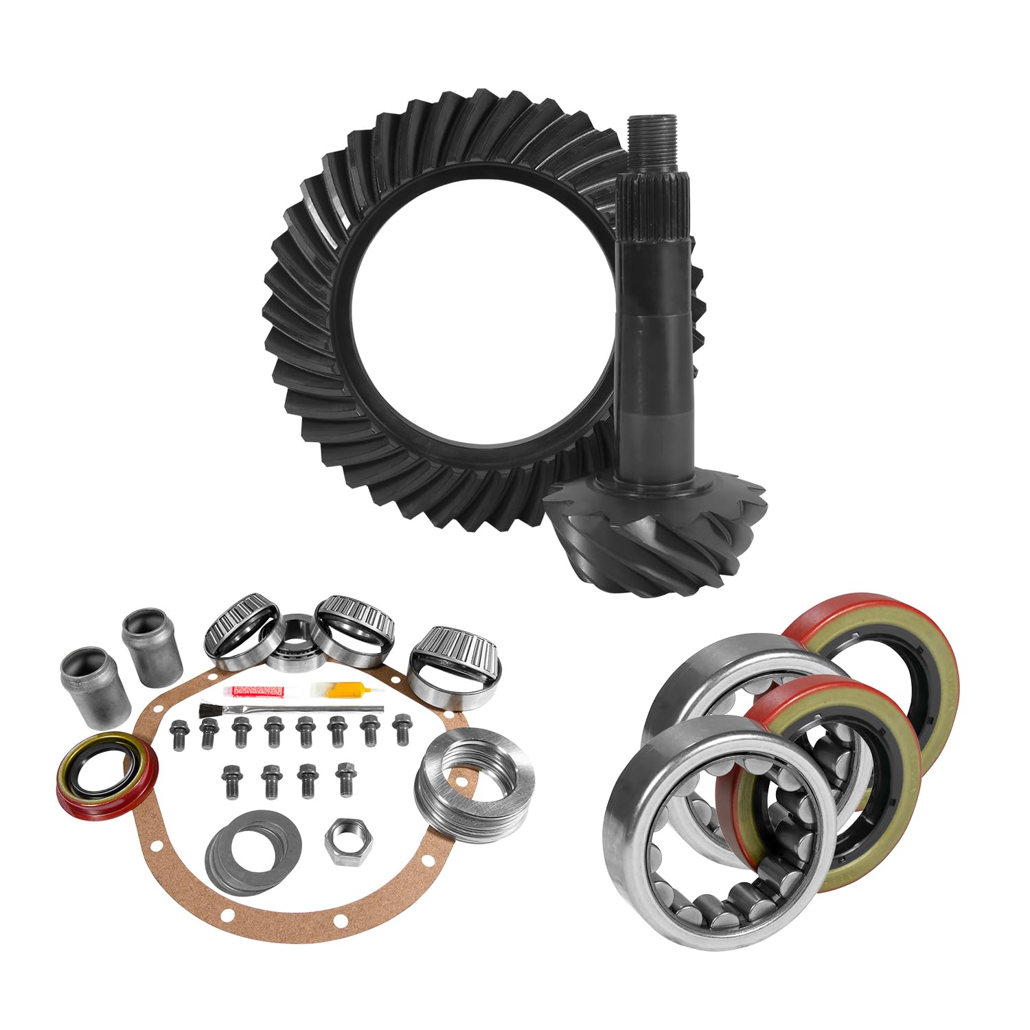 22,5 cm GM 12T 3,73 Hinterring & Ritzel, Montagesatz, Achslager und Dichtungen von Yukon Gear & Axle