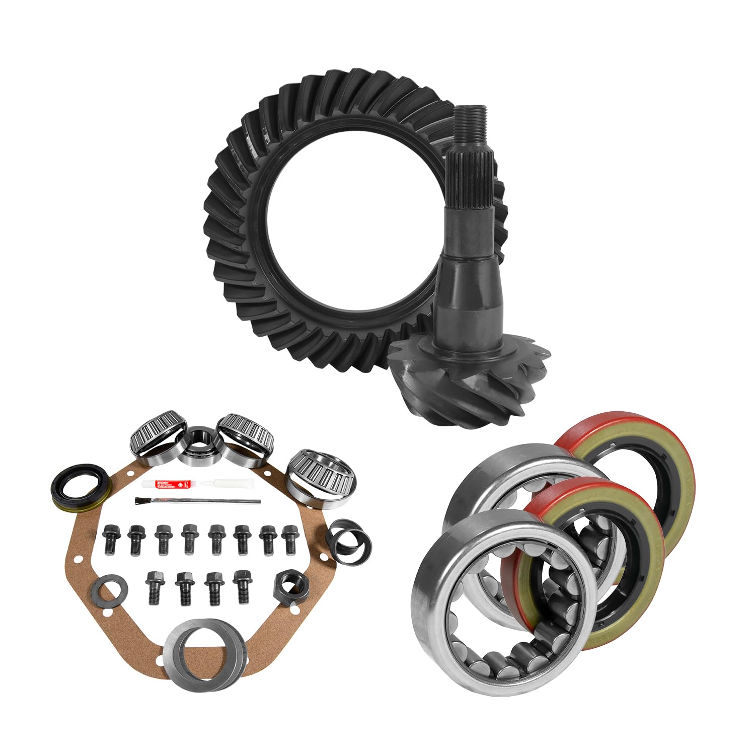 23,5 cm CHY 3,55 hinterer Ring und Ritzel, Montagesatz, 4,1 cm ID Achslager und Dichtung von Yukon Gear & Axle