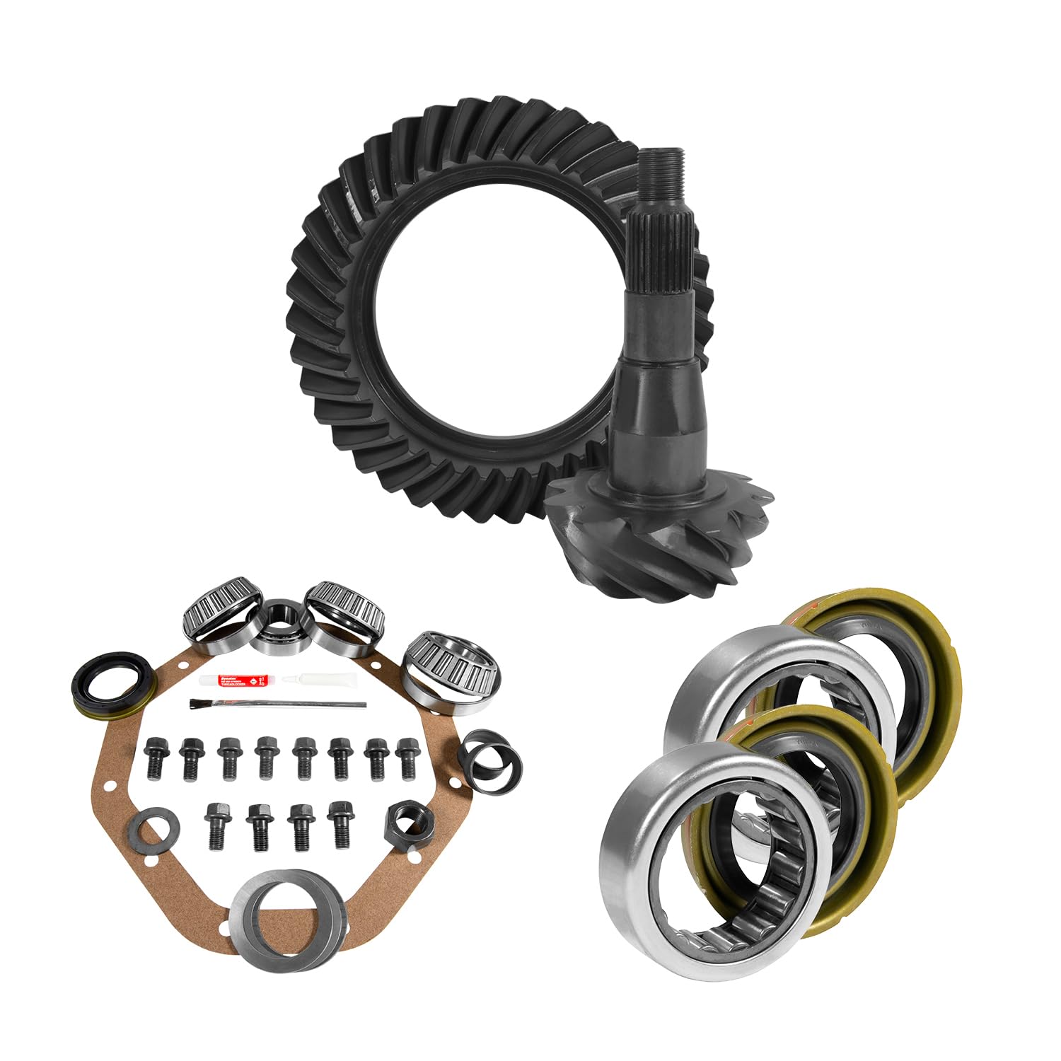 23,5 cm CHY 3,55 hinterer Ring & Ritzel, Montagesatz, 4,3 cm Achslager und Dichtung von Yukon Gear & Axle