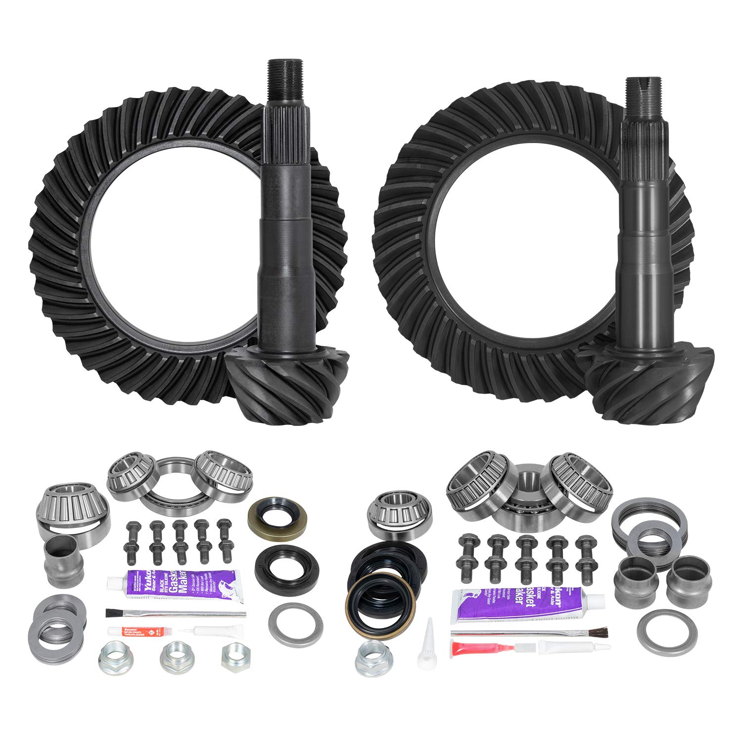 Yukon Gear & Axle YGKT006-488-3 Ring- und Ritzelgetriebe-Set, vorne und hinten, mit Montagesätzen, Toyota 20,3 cm (8 Zoll) IFS von Yukon Gear & Axle