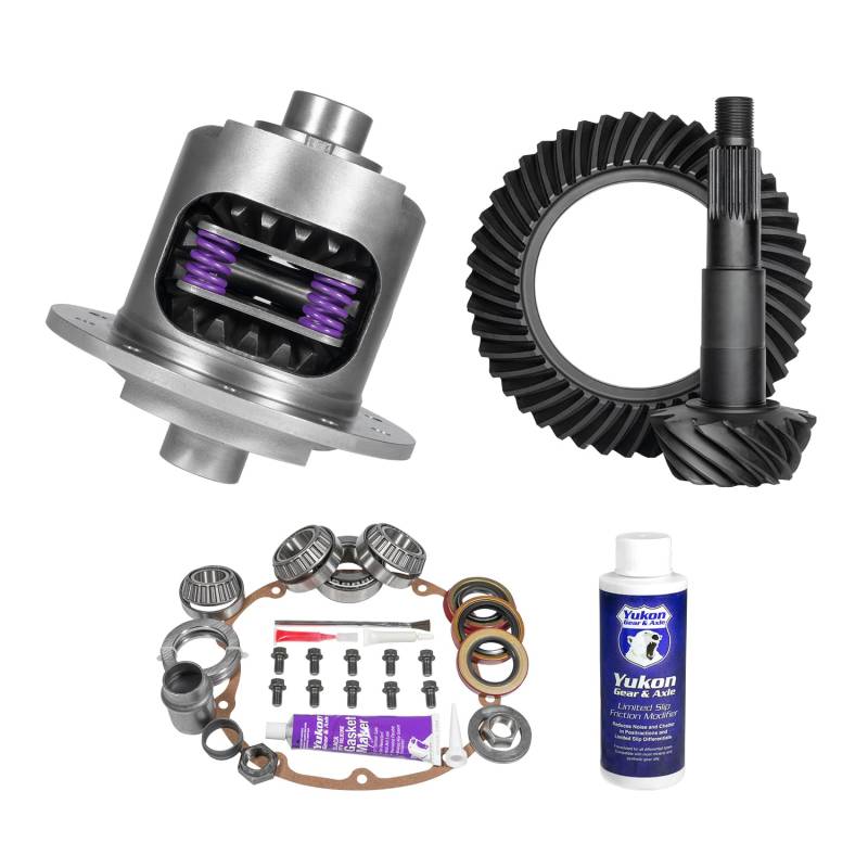 Yukon Muscle Car Limited Slip & Re-Gear Kit, GM 8.2 BOP, 27 Spline, 3,36 Verhältnis von Yukon Gear & Axle