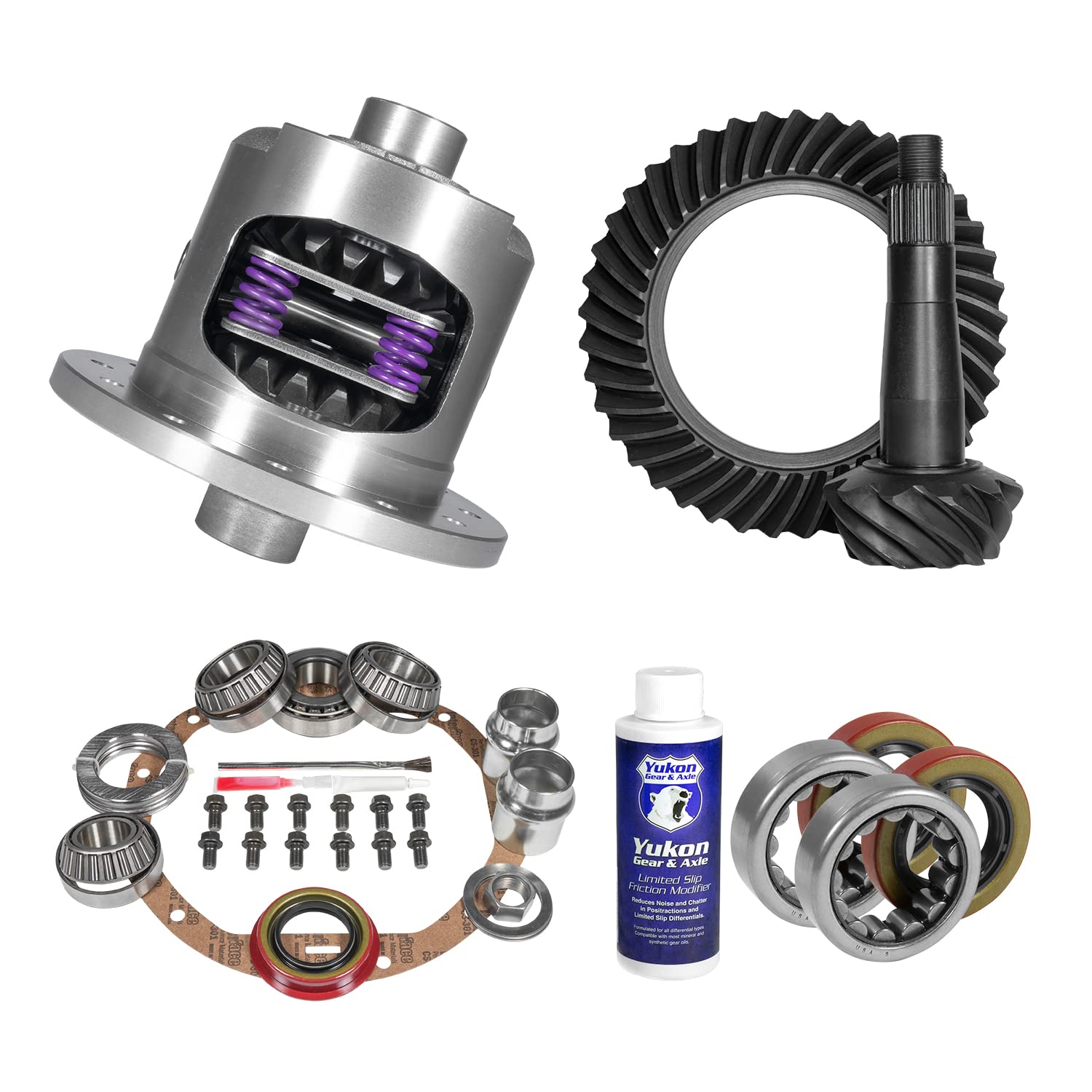 Yukon Muscle Car Limited Slip & Re-Gear Kit für GM 12P, 30 Spline, 3,73 Verhältnis von Yukon Gear & Axle