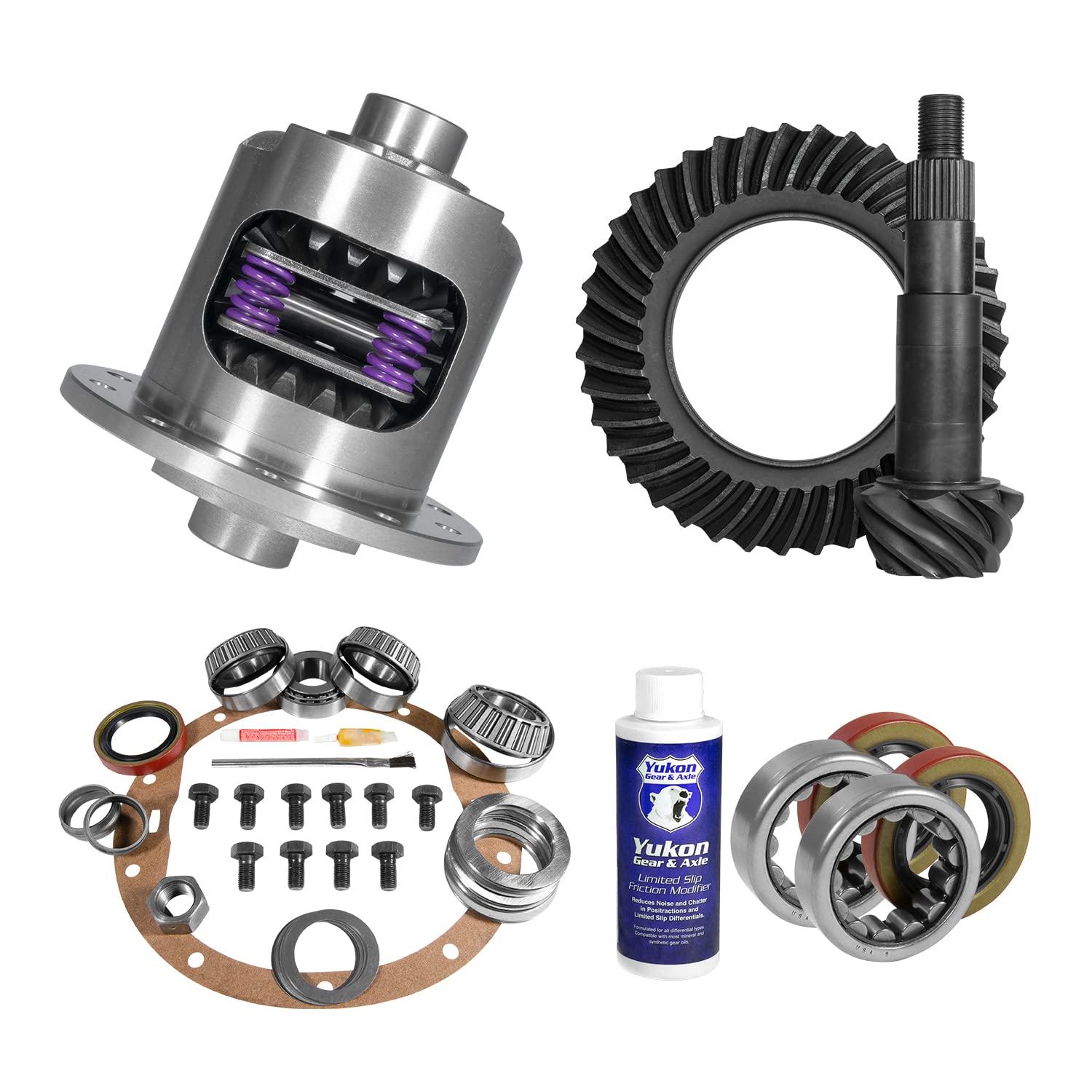 Yukon Muscle Car Limited Slip & Re-Gear Kit für GM 8,5, 30 Spline, 4,56 Verhältnis von Yukon Gear & Axle