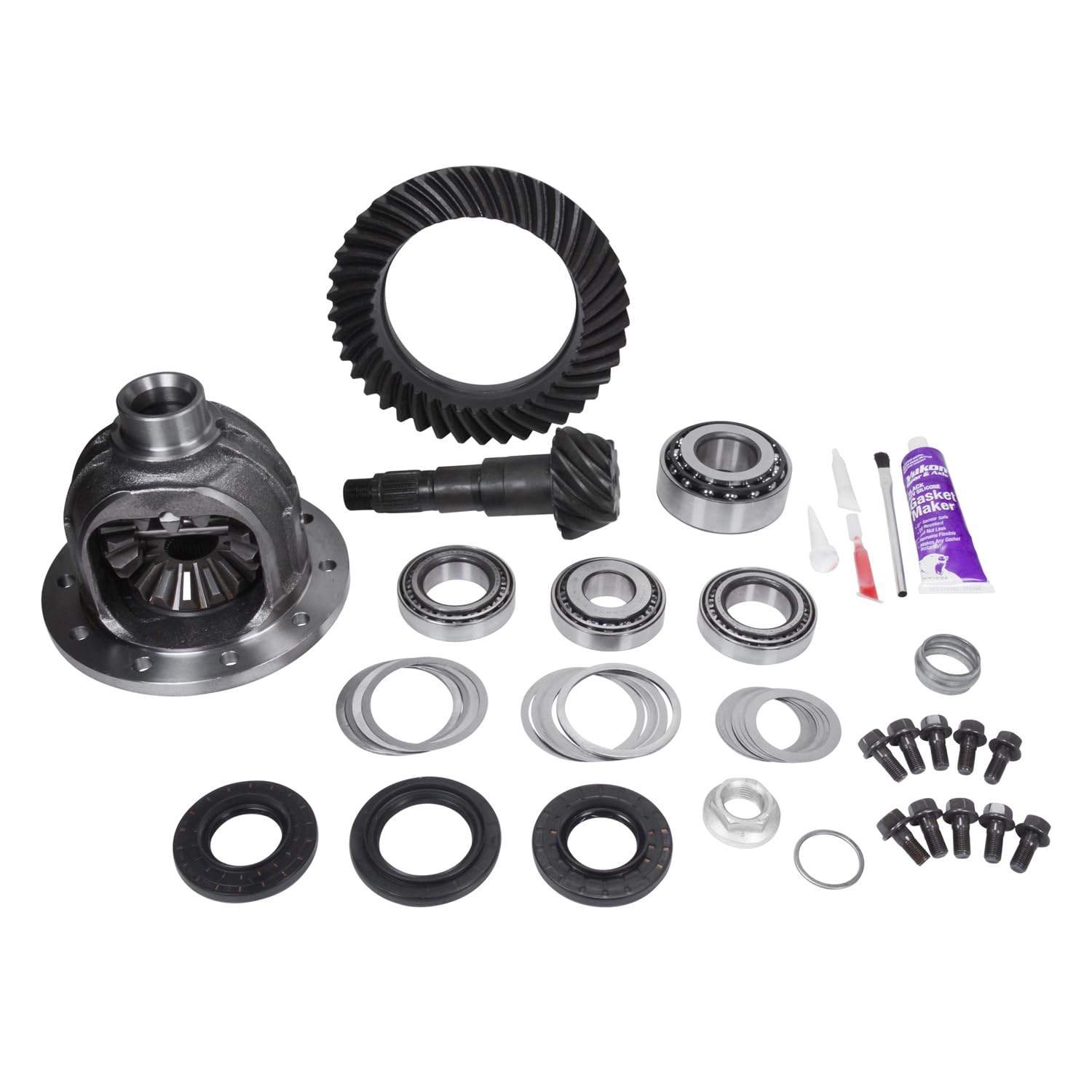 Yukon YG C215R-456K Yukon Ring- und Ritzelgetriebe-Set für Chrysler Zf 215 mm Frontdiffus; 4,56 Übersetzung von Yukon Gear & Axle