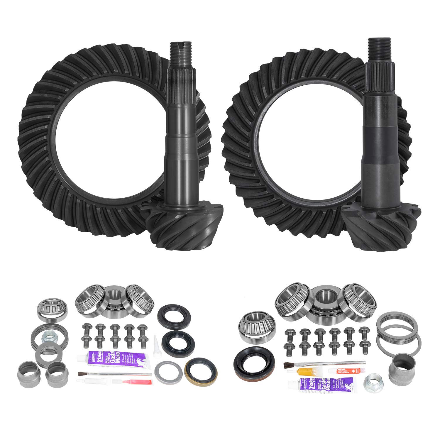 Yukon YGKT008-456-3 Ritzel-/Ritzelgetriebeset, Paket vorne/hinten mit Toyota Installationssets, 8,2/8 Zoll IFS von Yukon Gear & Axle