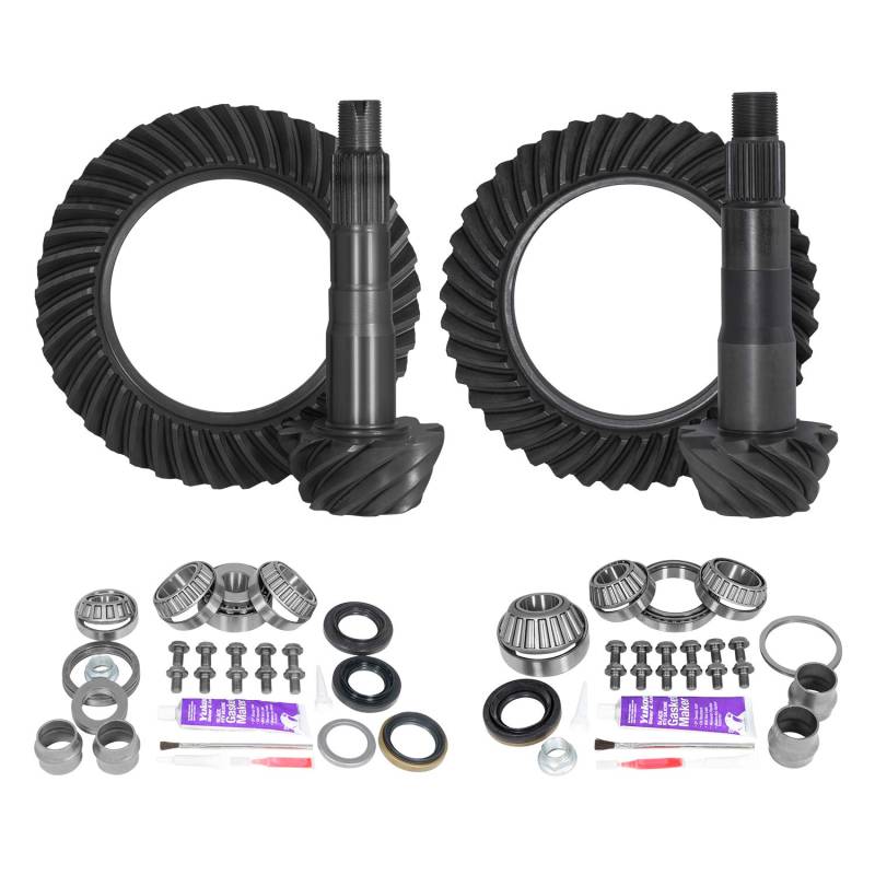 Yukon YGKT008-456LOC-3 Ritzel-/Ritzelgetriebeset, Paket vorne/hinten mit Toyota Installationssets, 8,2/8 Zoll IFS von Yukon Gear & Axle