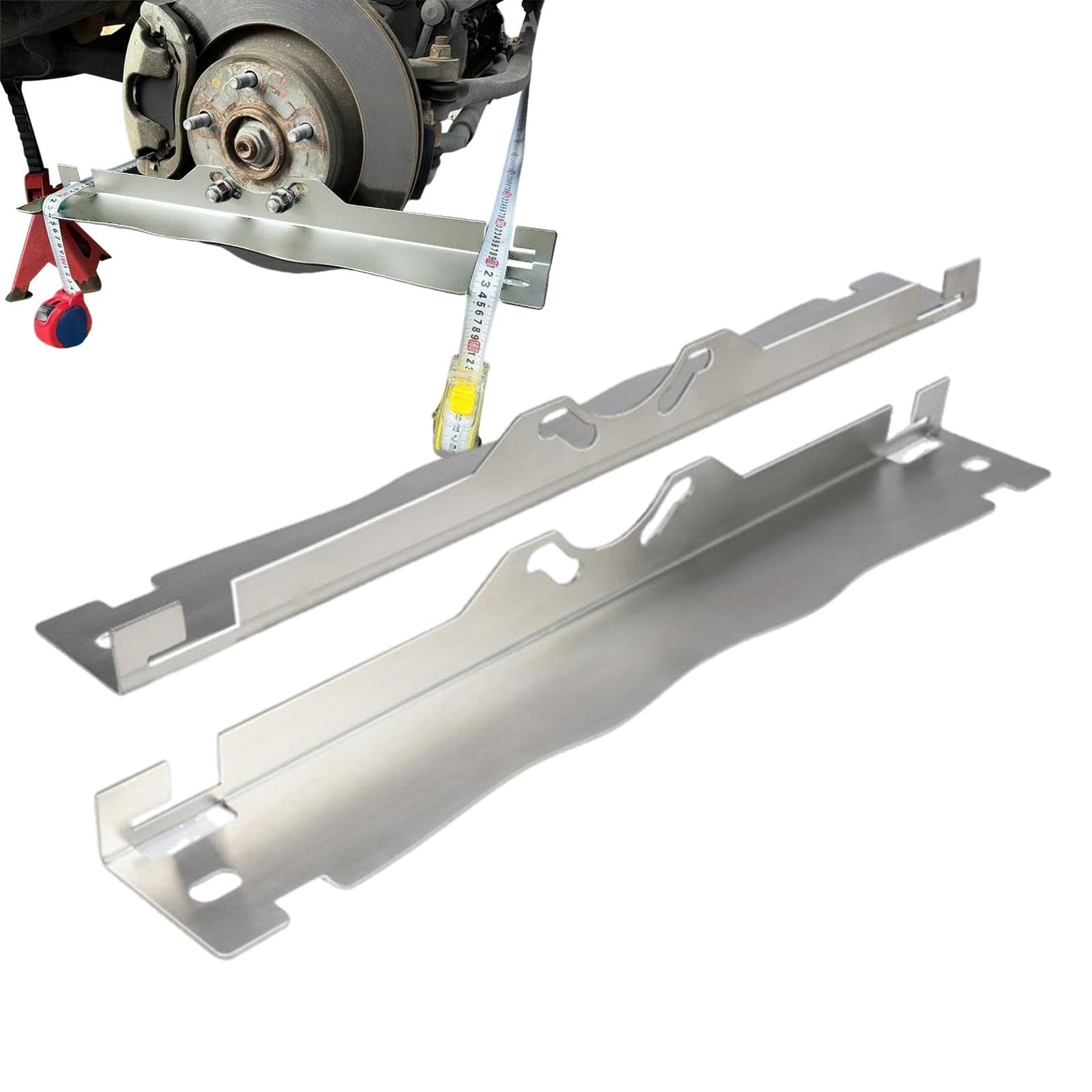 Yulokdwi Toe Alignment Tool, Automobilausrichtung Tool Kit,2X Edelstahlrad Zehenausrichtungskit | Das Car Front-End-Tool für bietet genaue schnelle Messungen von Yulokdwi