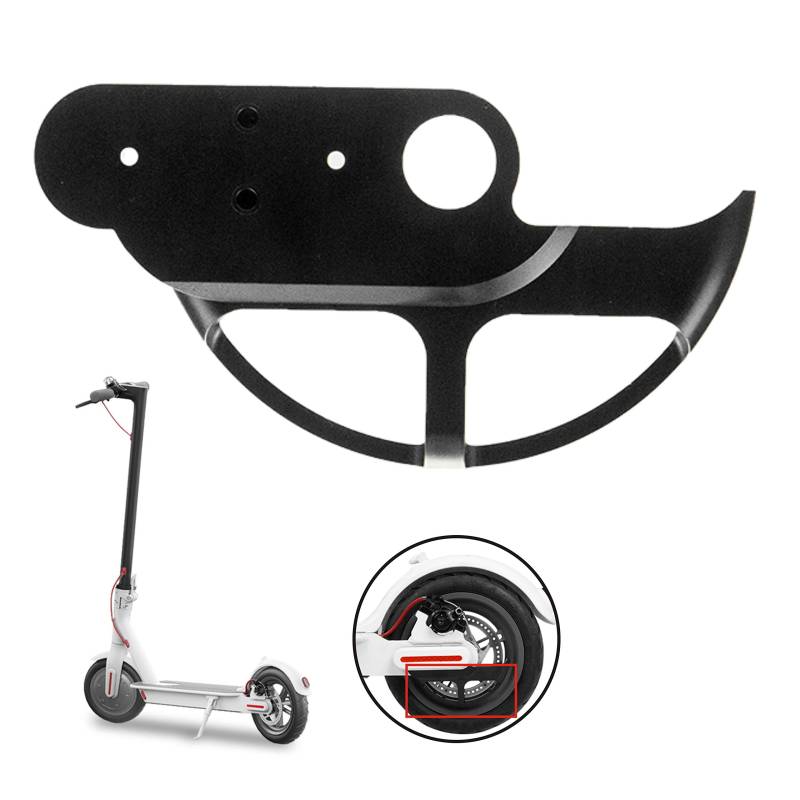 Yungeln Scooter Bremsschutz Spritzblech Bremsscheibe Bremsankerblech Abdeckblech Ankerblech hinten für Xiaom 1S / M365 / Pro Elektroscooter - Schwarz von Yungeln