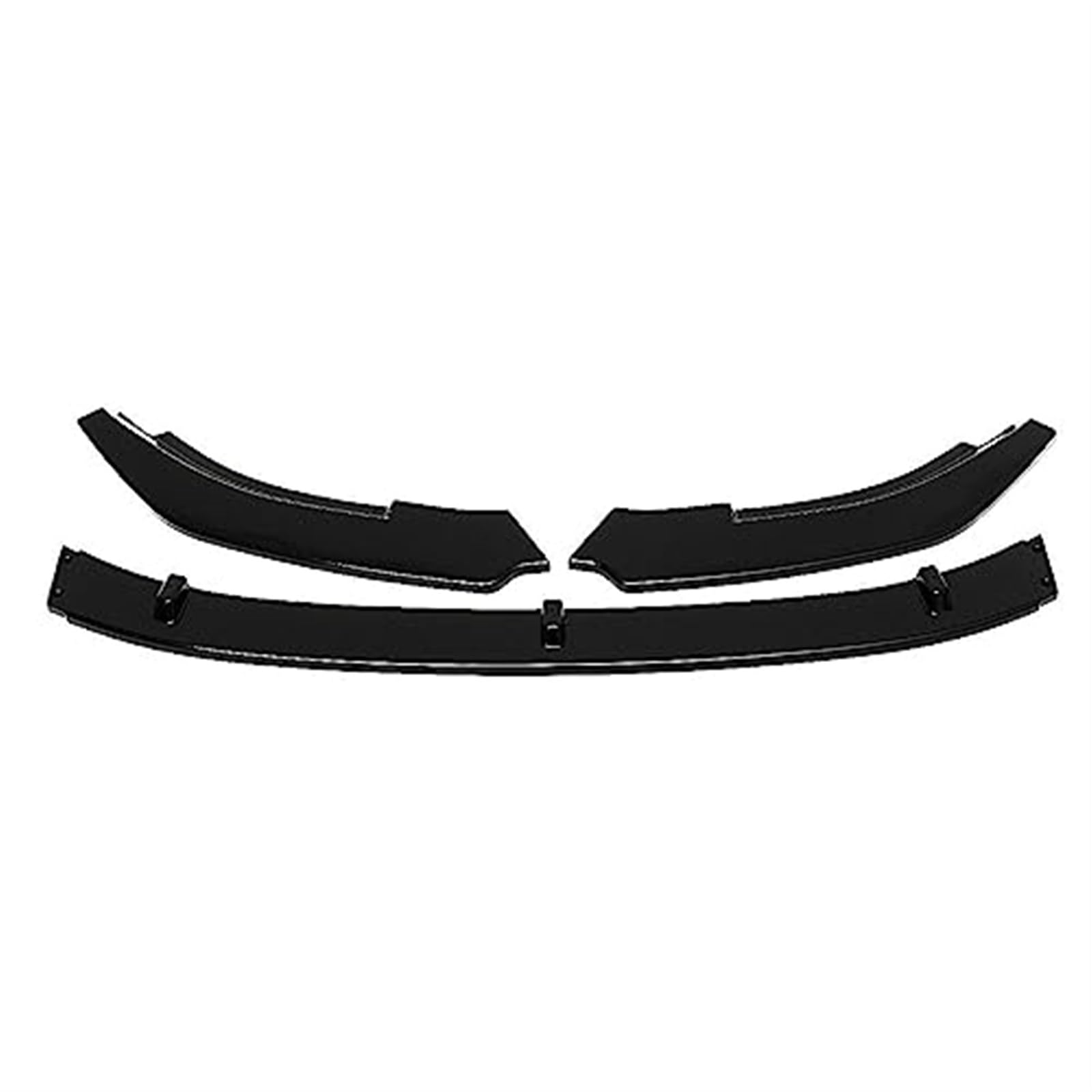 Auto-Frontlippenspoiler, Yurefax Frontstoßstange Lip Spoiler Splitter Diffusor Body Kit Guards, for Volkswagen, for VW, for Golf, 6 MK6 GTI 2010 2011 2012 2013 Autozubehör Frontspoiler(BLACK Glossy Bl von Yurefax