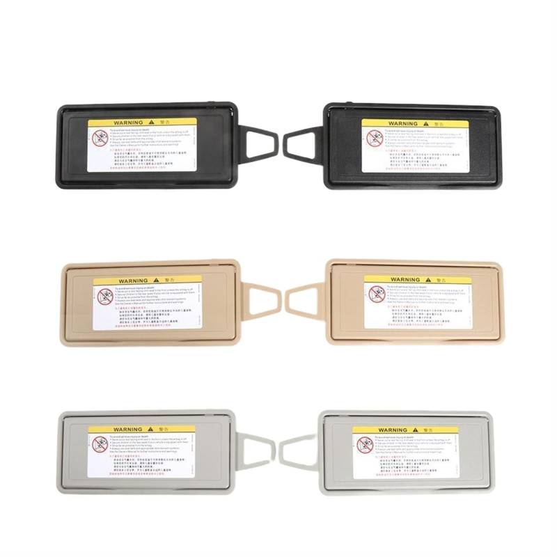 Autozubehör Auto-Sonnenblendenspiegel Make-up-Sonnenschutz Kosmetikspiegelabdeckung, for Mercedes-Benz, S-Klasse W221 2218104117 06-13 Visier-Kosmetikspiegelabdeckung(Left Beige) von Yurefax