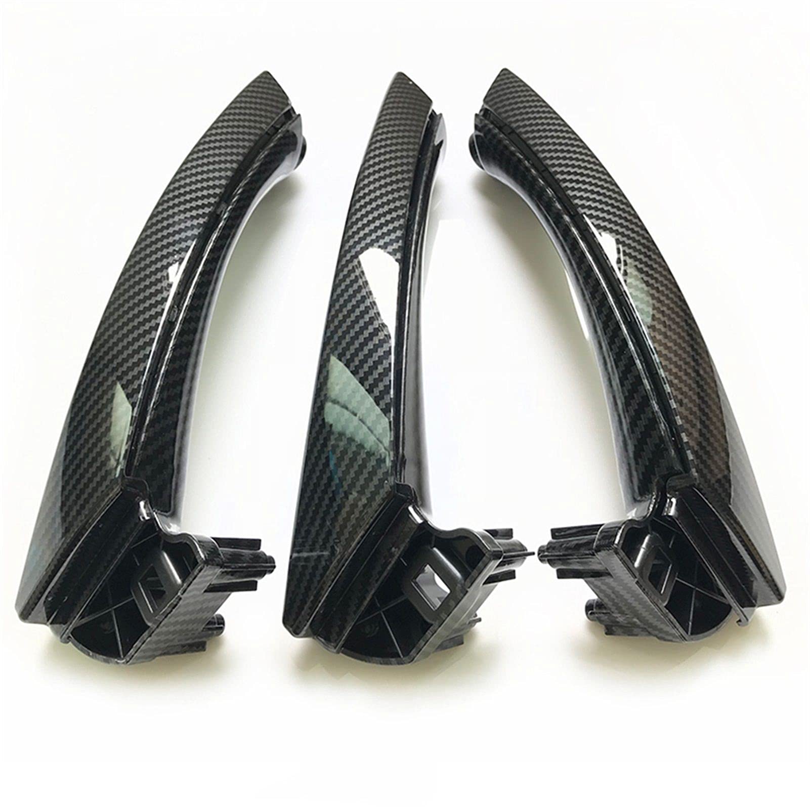 Innentürgriffe LHD RHD Links Rechts Beifahrer-Innentürgriffsatz aus ABS, for, for 3er-Serie E90 E91 E92 316 318 320 325 328i 2004-2012(RHD Set Carbon Fiber) von Yurefax