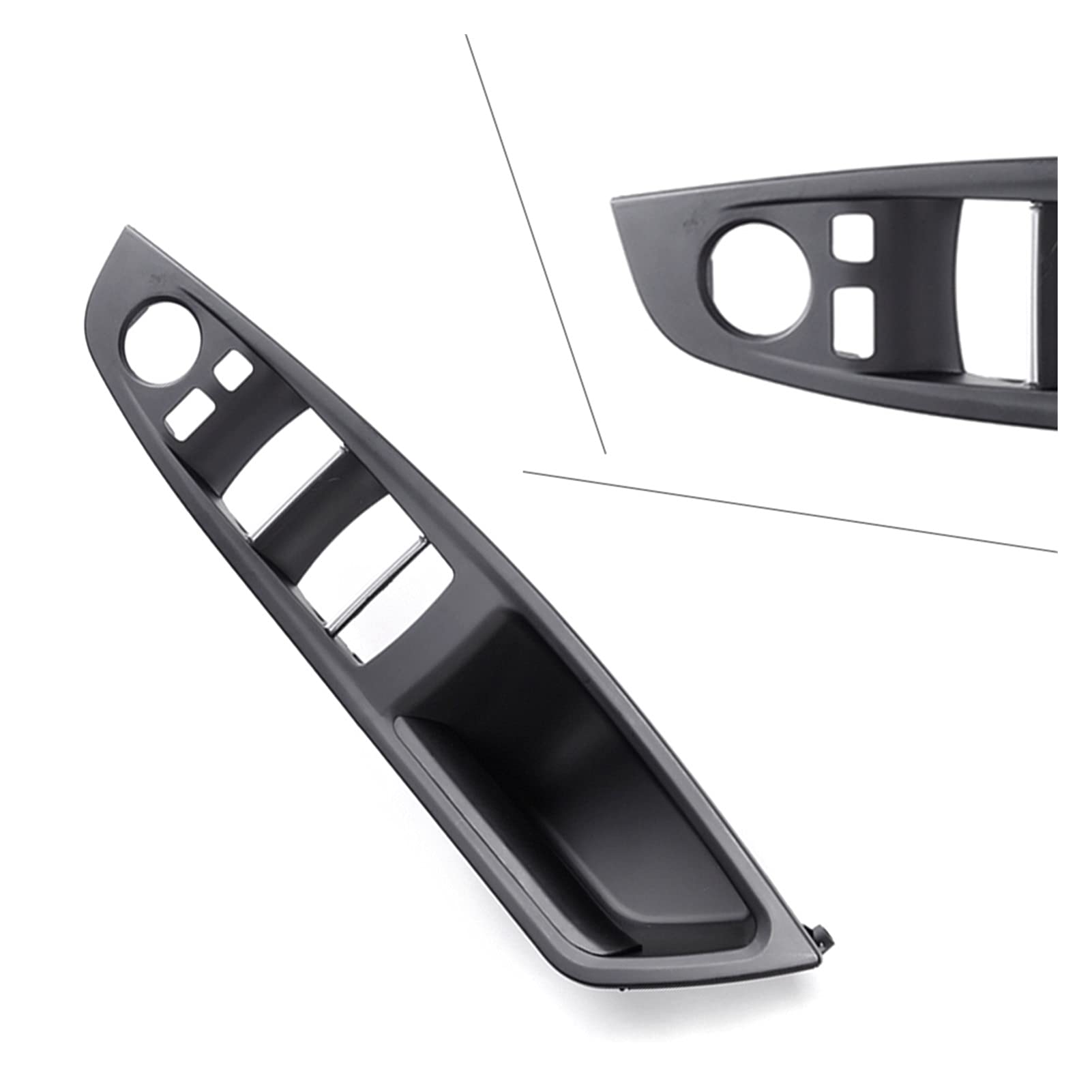 Innentürgriffe RHD 1x Auto-Front-Innentür-Panel-Griff-Zug-Trim-Abdeckung, for, for 5er F10 F11 F18 2010 2011 2012 2013 2014 2015 2016 2017 RHD(Black) von Yurefax