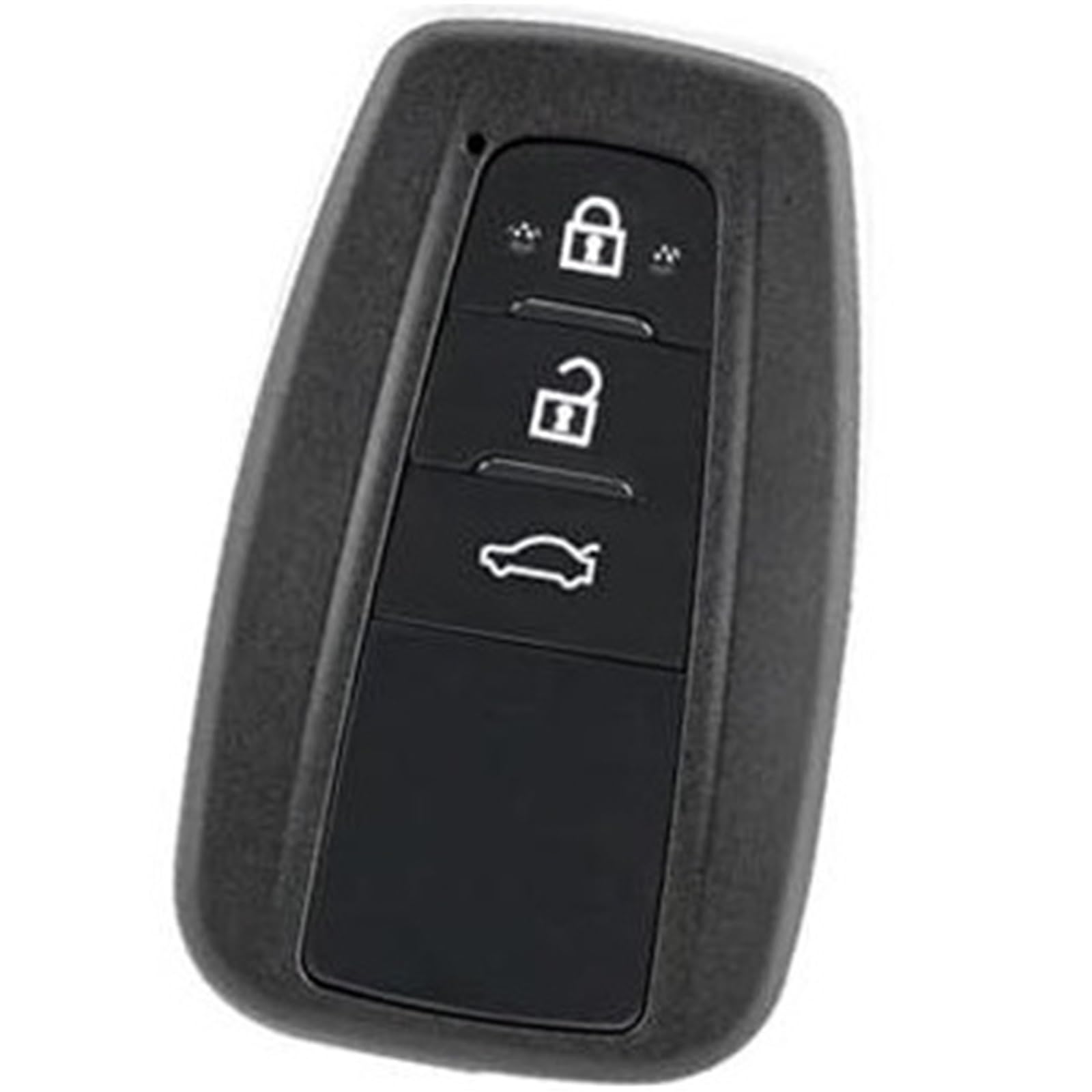 Schlüsselanhängertasche, Yurefax 3-Tasten-Autoschlüsselanhänger, for Toyota, CHR Camry Prius Lc Prado 2016–2020, ABS-ABS-Fernbedienung, for Smart, Auto-Schlüsselanhänger, Ringabdeckung, Hüllenschutz von Yurefax