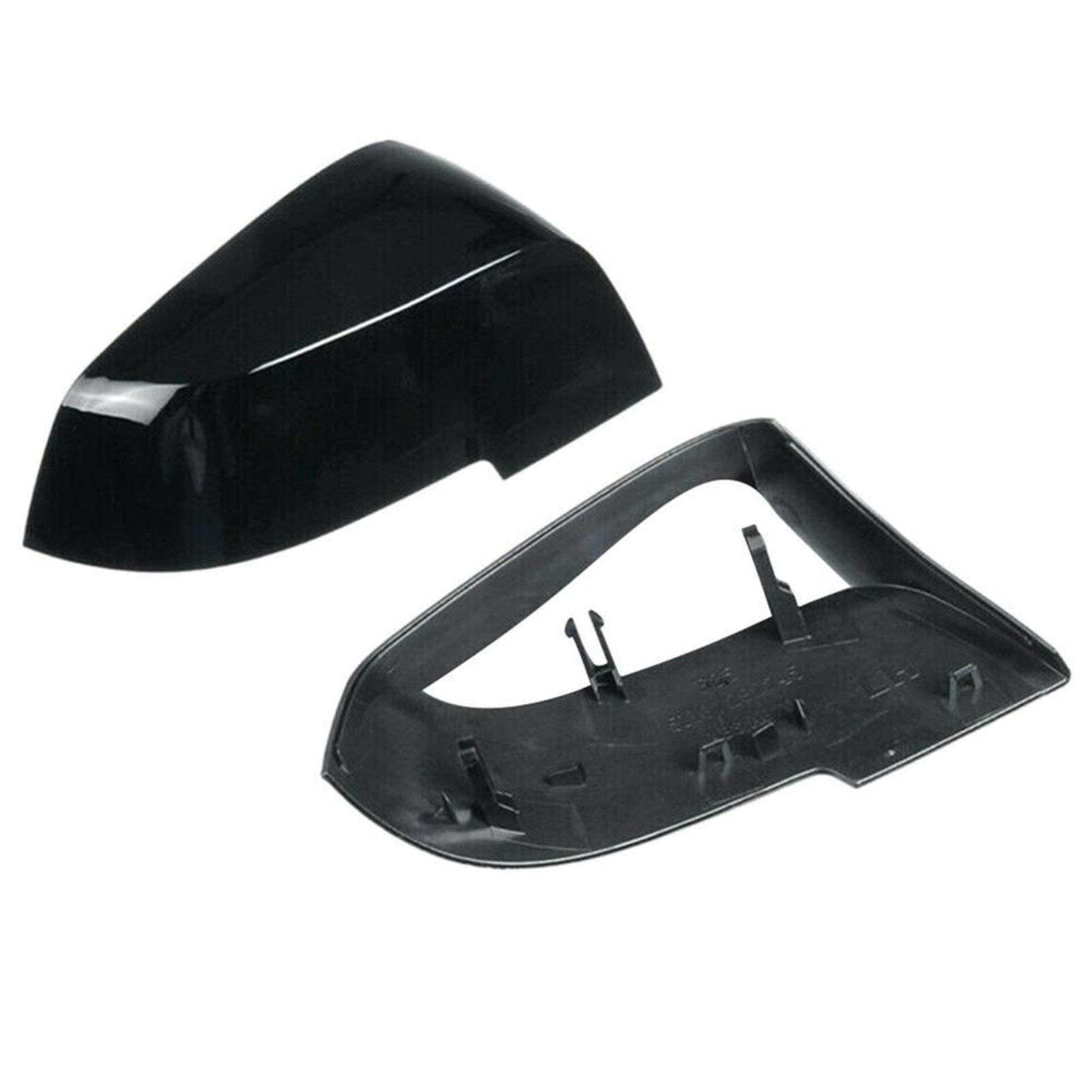 Yurefax, for BMW, 1 2 3 4 Serie F20 F30 F31 F32 F34 F36 E84 2014-2018 1 Paar ABS glänzend Schwarze Optik Seitenrückspiegel-Abdeckkappen Außenspiegelabdeckungen von Yurefax