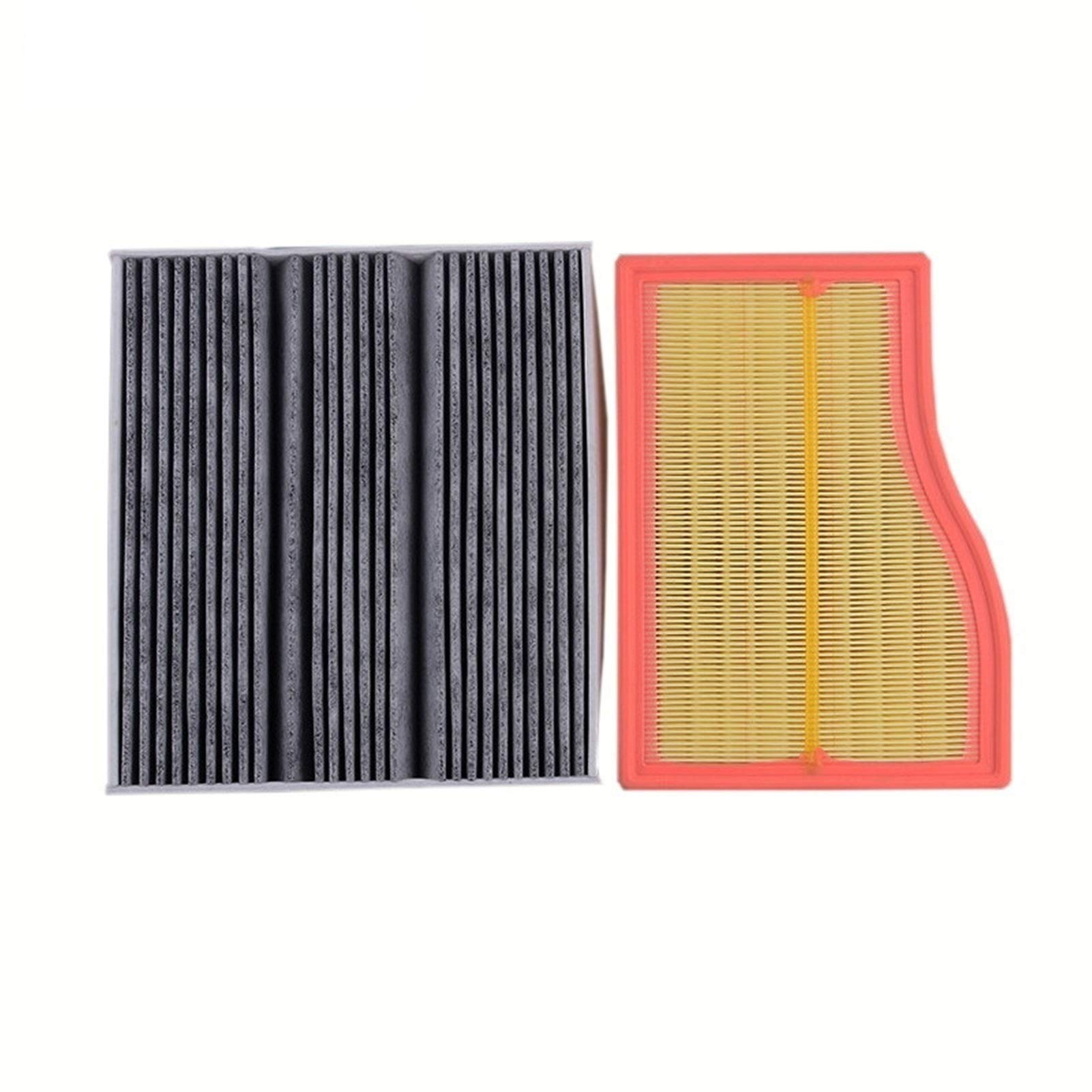 Yurefax 2 Stück Luftfilter + Innenraumfilter, for Mercedes-Benz, A-Klasse W177 B-KLASSE W247 CLA X118 C118 GLA H247 GLB X247 2019 2020 Innenraumluftfilter für Autos(2 Pcs Filter Set) von Yurefax