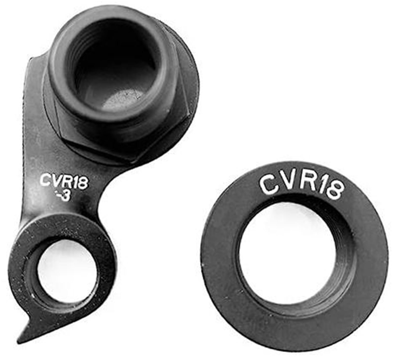 Yurefax 2-teiliges Fahrrad-Schaltwerk-Aufhänger, for Cervelo CVR18-3 DRH-WMN112 DRH- Disc Road Rahmen S3 C3 C5 R3 R5 S5 Carbon Mech Dropout Fahrradhalterung(Black WGH960P2) von Yurefax