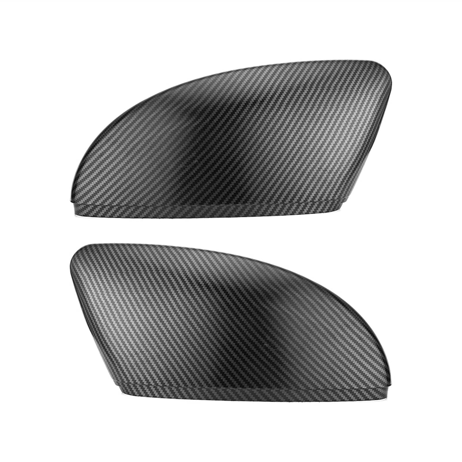 Yurefax 2PCS Mirror Cover Caps, for VW, for Passat, B7, for Jetta, MK6, for Scirocco, MK3 CC, Side Wing Mirror Cover Caps Carbon Effect Außenspiegelabdeckungen von Yurefax