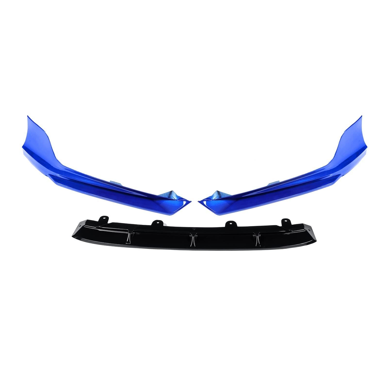 Yurefax 3-teiliges Auto-Frontstoßstangen-Splitter-Lippenspoiler-Diffusor-Schutz-Surround-Formteil-Abdeckungs-Körper-Kit, for Accord, 2018–2019 Frontspoilerlippe für Autos(Blue) von Yurefax