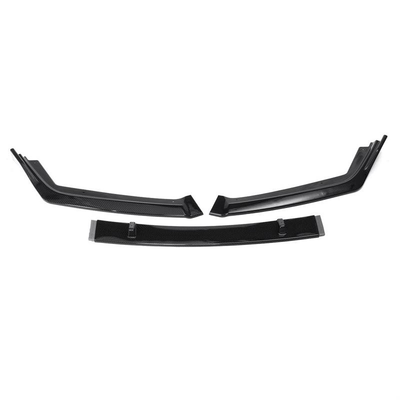 Yurefax 3 x Auto-Frontstoßstangen-Lippenkörper-Set, Splitter, Diffusor, Spoiler, Deflektor, Lippenschutz, for Accord, 9.–9.5. 2014–2017 Frontspoilerlippe für Autos(Carbon Fiber Look) von Yurefax