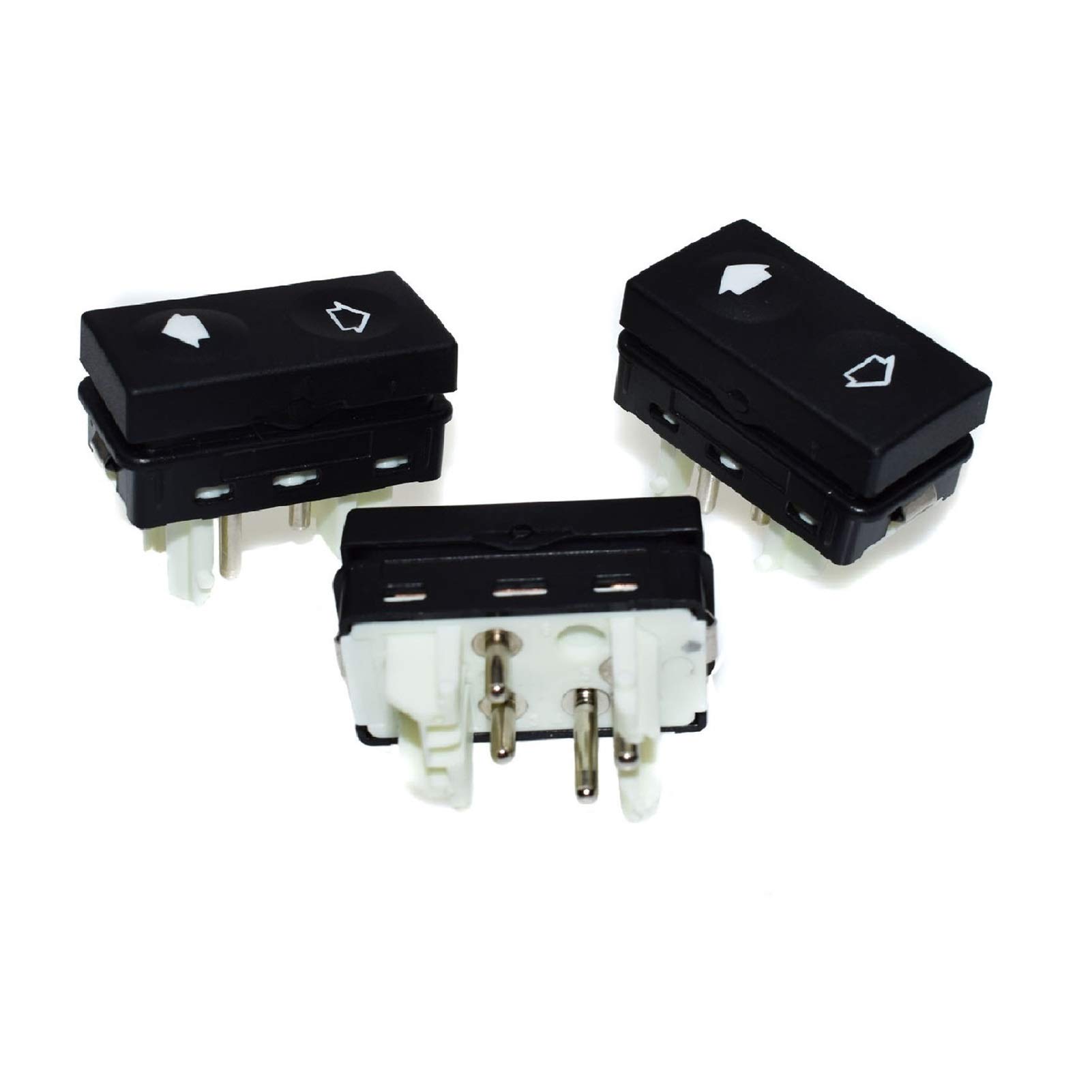 Yurefax 3PCS Elektrische Power Auto Fensterheber Control Schalter Taste Power Tür Fenster Schalter 61311387916, for, e36 318is 320i 325i 328i Z3 M3 1992-1998 Schaltertaste für die Fenstersteuerung von Yurefax