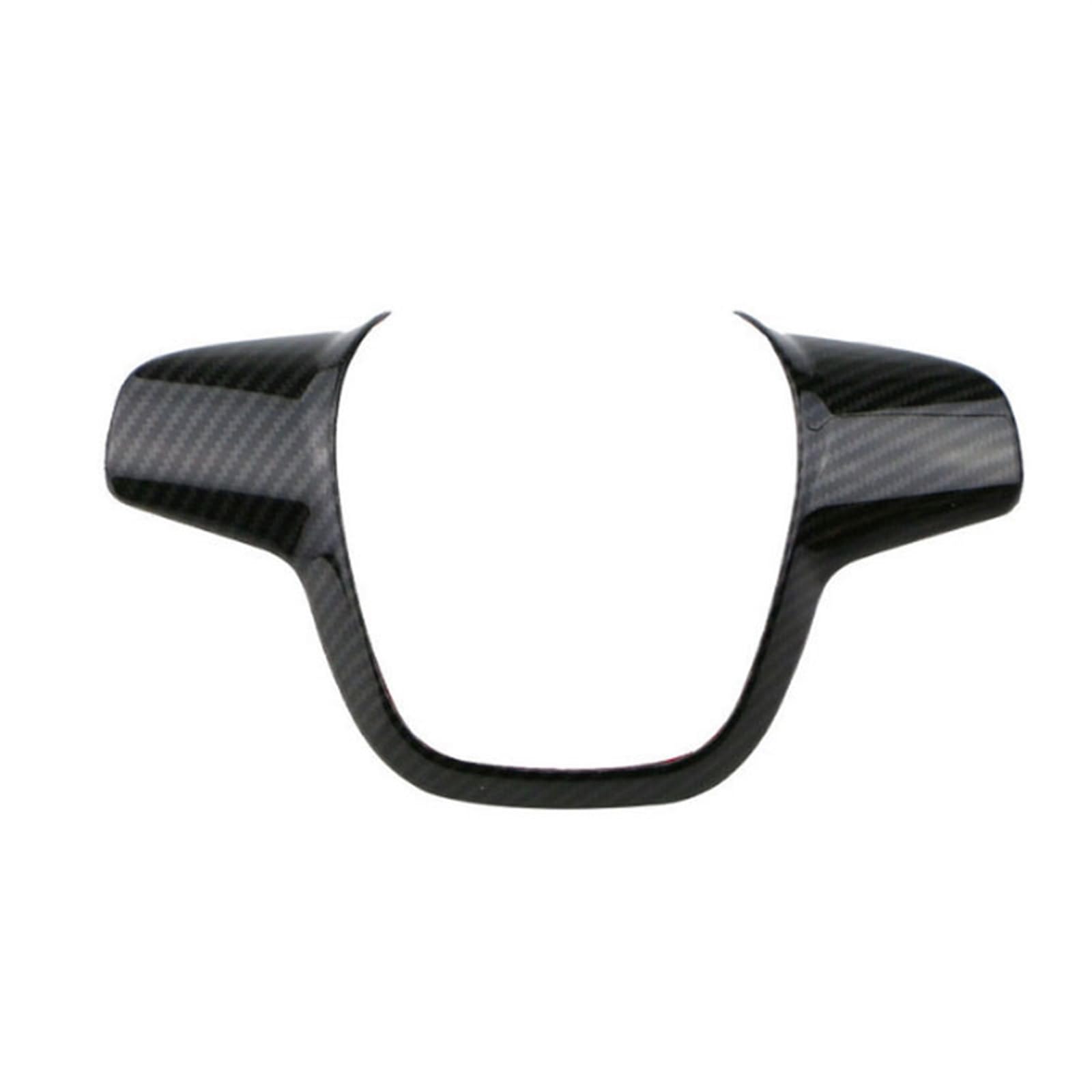 Yurefax ABS-Chrom-Lenkradabdeckung mit Paillettenbesatz, for Ford, for Focus 3 Mk3, for Kuga, for Escape 2012 2013 2014 2015 Zierleistendeckel(Carbon Fiber A) von Yurefax