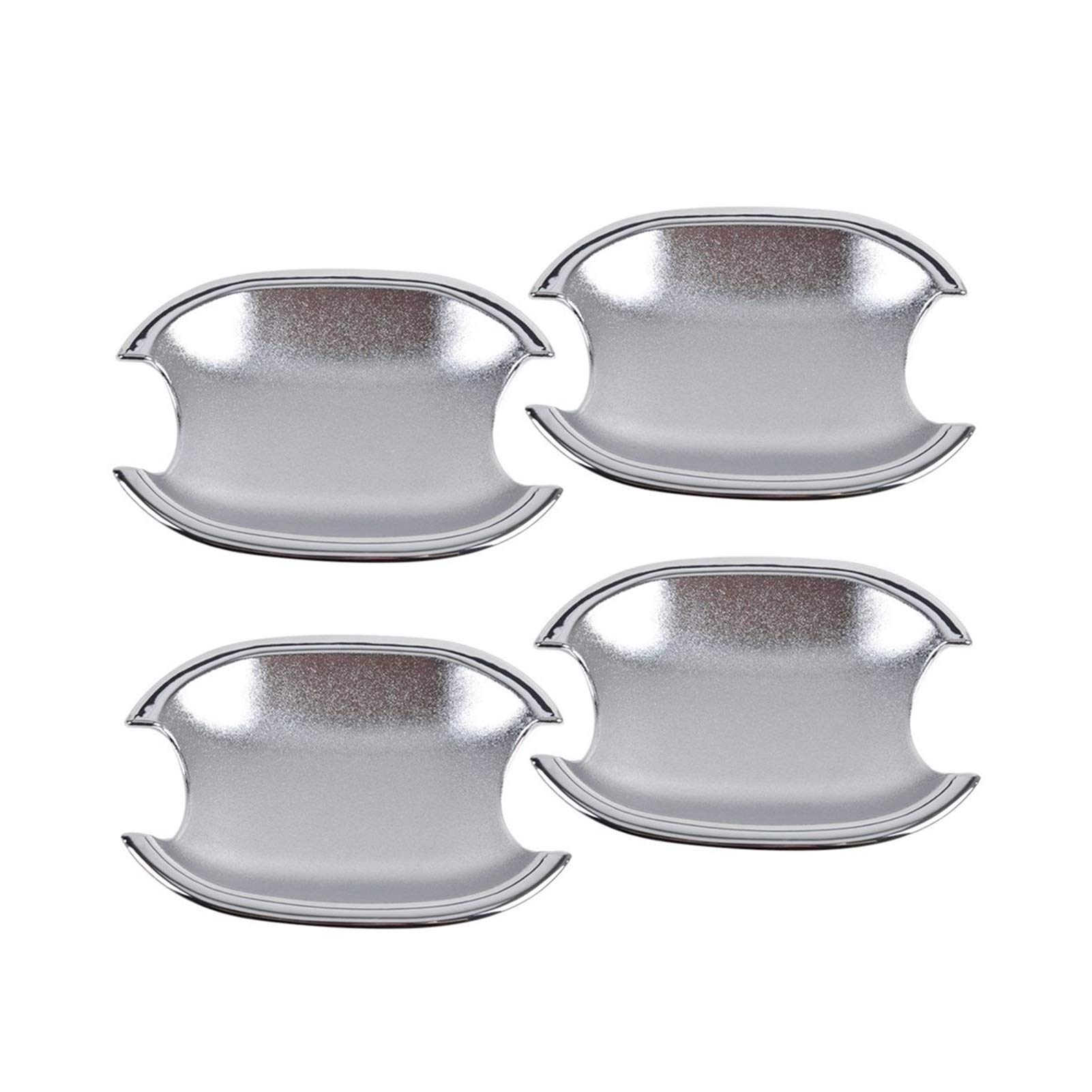 Yurefax Äußere verdreifachte Chrom-Türgriff-Fangschalen-Cup-Abdeckungs-Zierleisten, for Peugeot 207 308 407, for Citroen, C4 C6 C4 Picasso Außentürgriffabdeckung von Yurefax