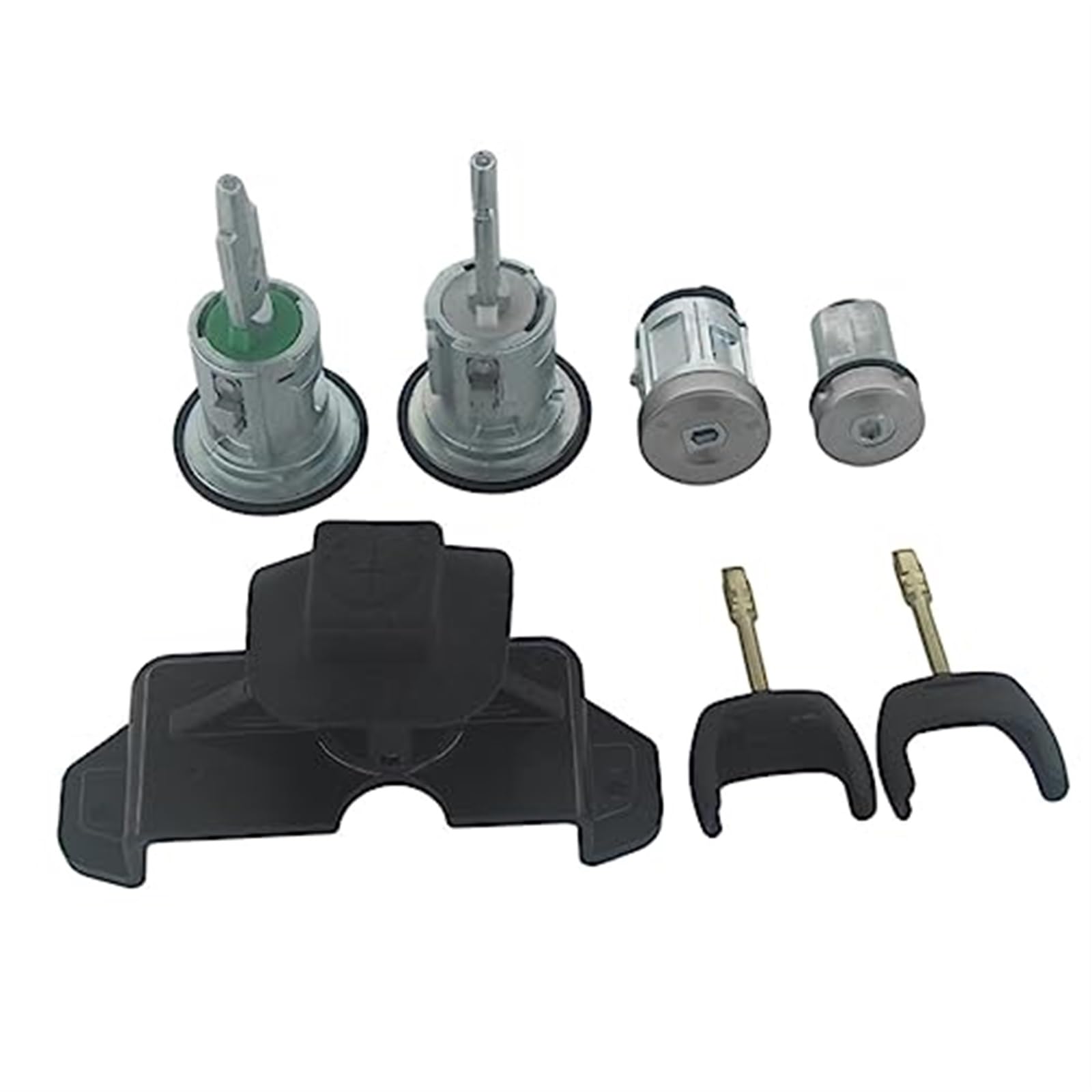 Yurefax AL086 6C1AV22050XB 5-teiliges komplettes Schloss-Set, Zündschalter, vorne Links, rechts, Türschloss, Kraftstofffass, for Ford, Transit MK7 2006–2014 Türschlosszylinderzylinder von Yurefax