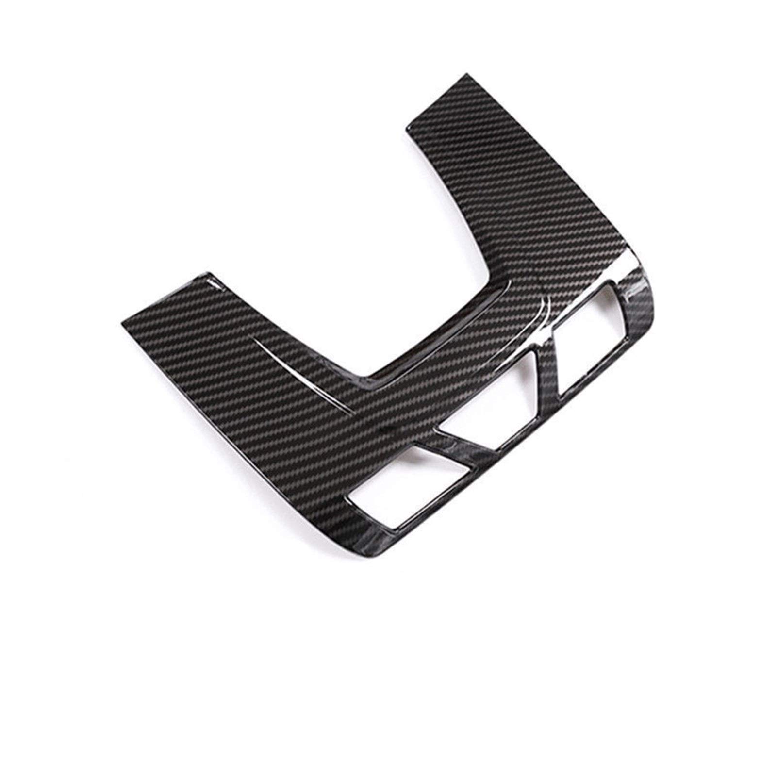 Yurefax Auto Front Leselampe Rahmen Dekoration Abdeckung Aufkleber Carbon Faser Farbe Trim, for, for Serie F20 F45 F30 F34 X5 F15 X6 F16 Zierleistendeckel(Black) von Yurefax