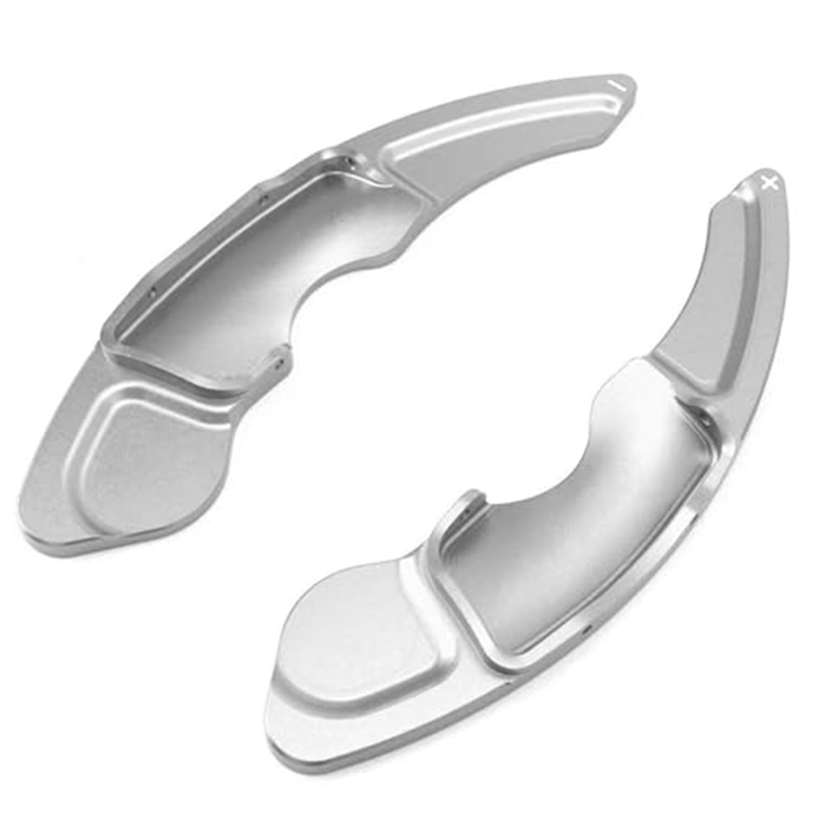 Yurefax Auto-Schalthebel, Lenkrad-Schaltwippenverlängerung, for Lexus, is NX 2014-2017, for Lexus, RC 2014-2016, CNC-Aluminium, 2 Stück Lenkradschaltpaddel(Silver) von Yurefax