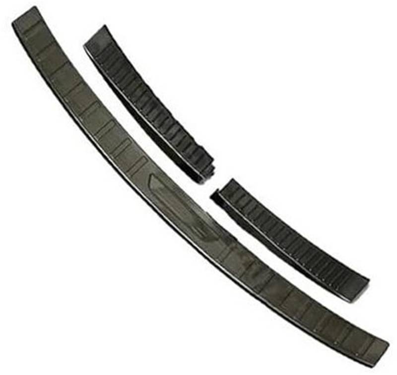 Yurefax Heckstoßstangenschutz Schweller Kofferraum Tread Plate Trim Car Styling zweite Generation, for Mazda, CX-5 CX5 2017-2020 Heckstoßstangenschutz für Autos(Black 2) von Yurefax