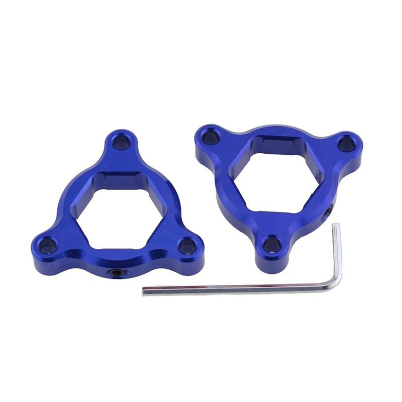 Yurefax Motorradzubehör 17mm CNC Aluminium Federgabel Vorspannungsversteller, CBR125 CBR 125 ALLE Jahre Vorspannungseinsteller für Motorradgabeln(Blue) von Yurefax