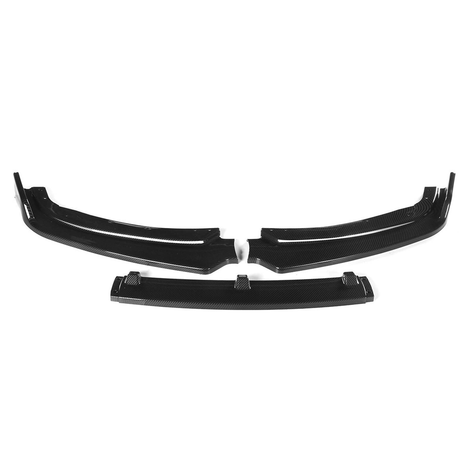 Yurefax Schwarzer Carbon-Look, Auto-Frontstoßstangen-Lippensplitter, Kinn-Stoßstangen-Body-Kits, Spoiler, for, 3er-Serie F30 2012 2013 2014 2015 Frontspoilerlippe für Autos(Carbon Fiber Look) von Yurefax