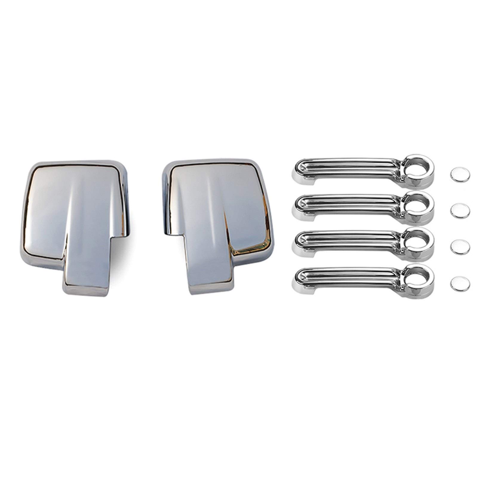 Yurefax Spiegelabdeckungen, for Dodge, Nitro, Aufkleber for Auto-Rückspiegel-Türgriffabdeckungen, for Dodge, Nitro 2007-2011, Außenzubehör Rückspiegelabdeckung(A Set 10 pcs) von Yurefax