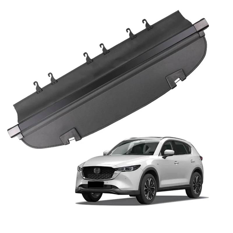 Yurefax for Mazda CX-5 2013–2023, Gepäckraumabdeckung, versenkbarer Gepäckträger, wasserdichter Schild, Privatsphäre, Gepäckraumabdeckung, Autozubehör Kofferraumvorhang(13-16 CX-5 Canvas) von Yurefax