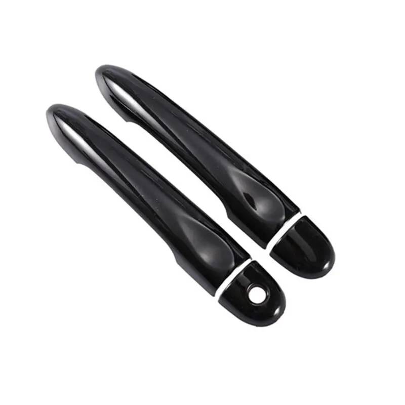 Yurefax for Renault, ZOE ZE 2012 2013 2014 2015 2016 2017 Glänzend Schwarz Autotürgriffabdeckung Zierleiste Styling-Zubehör Außentürgriffabdeckung(2Dr 1 Key no Button) von Yurefax