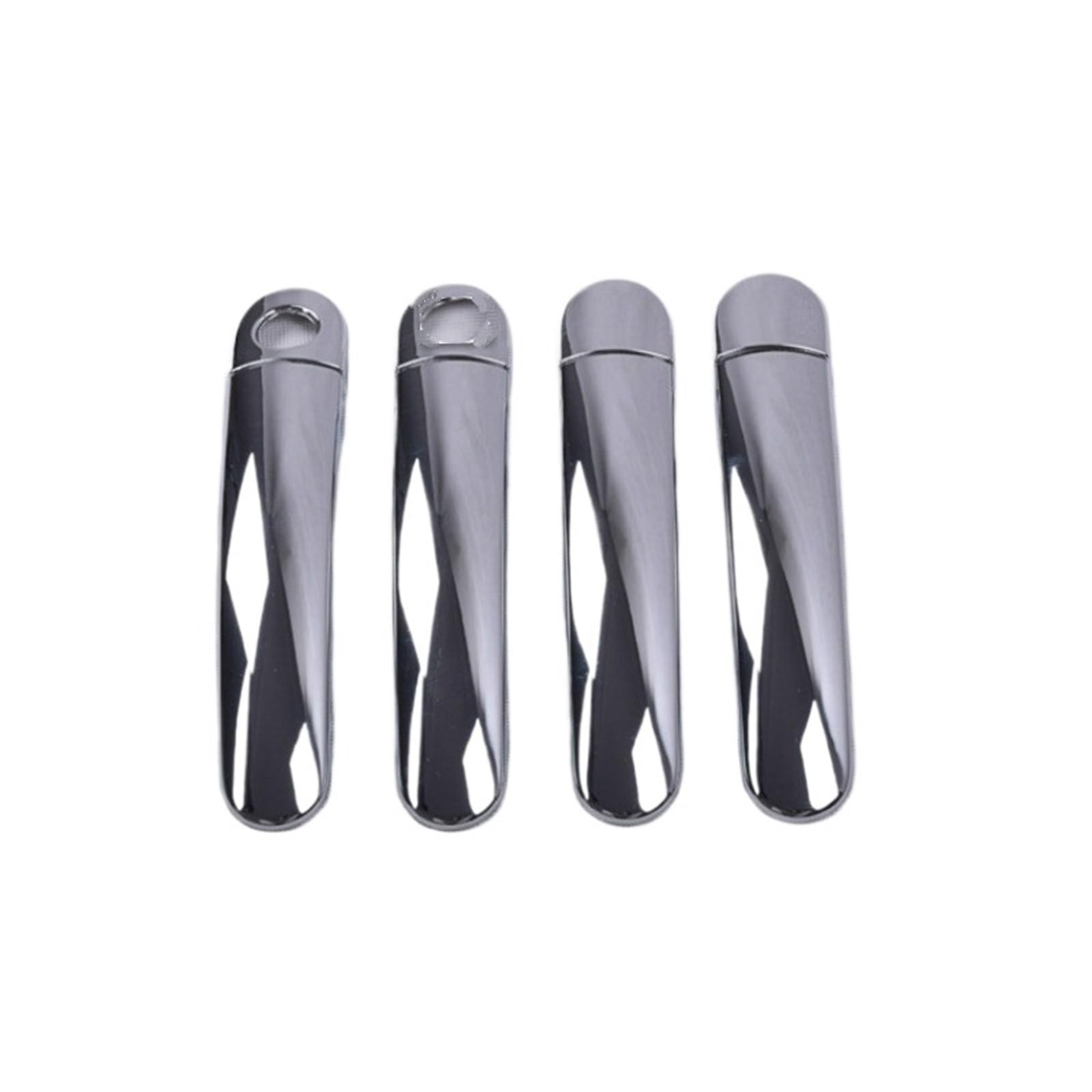 Yurefax for Seat, Ibiza 2009-2017 Schwarz Chrom Autotürgriffblenden Auto Styling Zubehör Aufkleber Außentürgriffabdeckung(Silver 2 Keyholes) von Yurefax