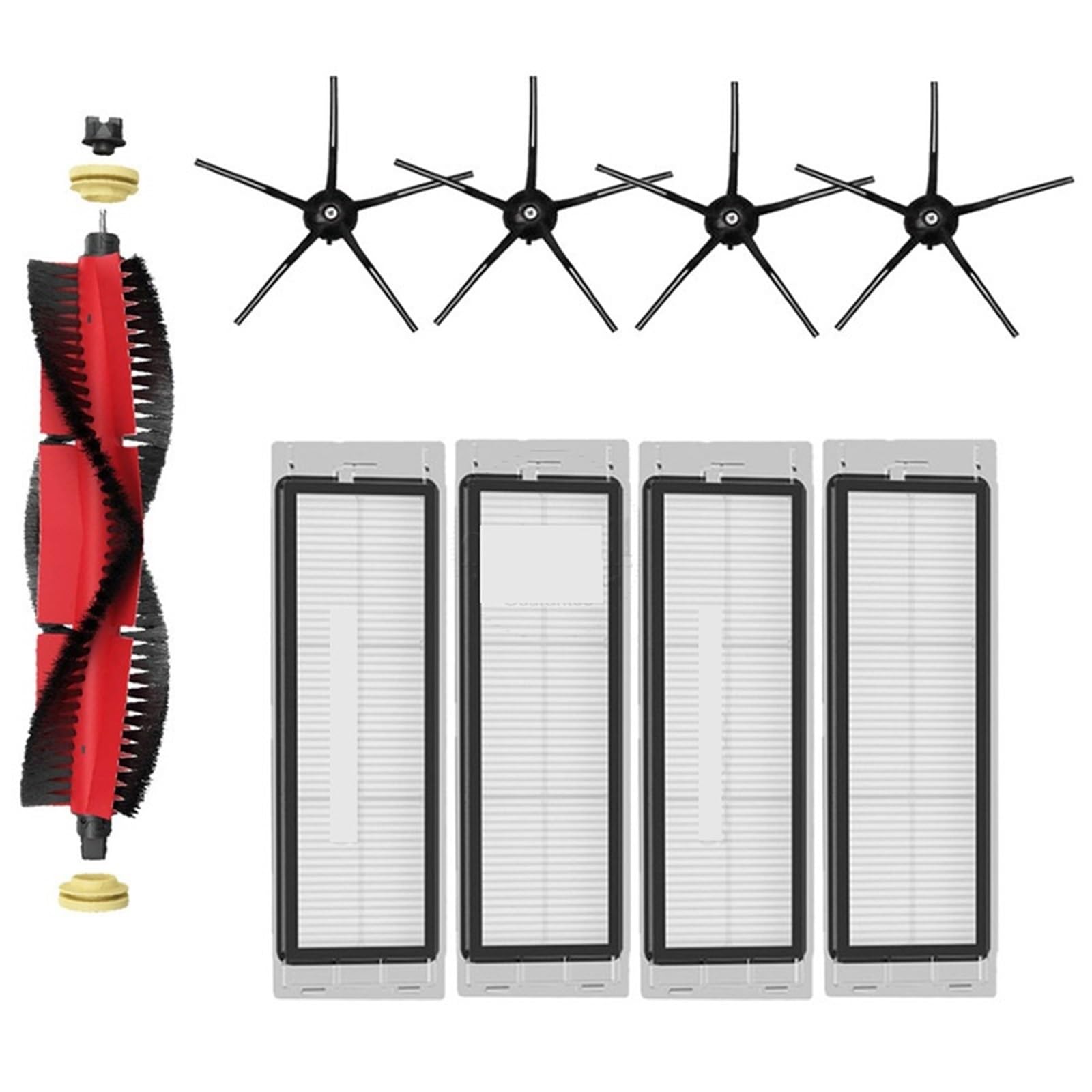 Yurefax for Xiaomi, for Roborock, S5 Max S6 S6 Maxv Zubehör Ersatzteile Staubsauger Ersatzset Rollenbürste HEPA-Filter Mopptuch Roboterstaubsauger(MH-01) von Yurefax