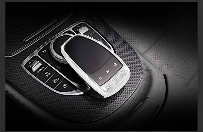 for Mercedes-Benz, CE GLC GLE GLS Klasse W205 W213 X253 W166 X166 Autozubehör Mittelkonsole Media Mouse Diamond Covers Trim Interieurleisten(1) von Yurefax