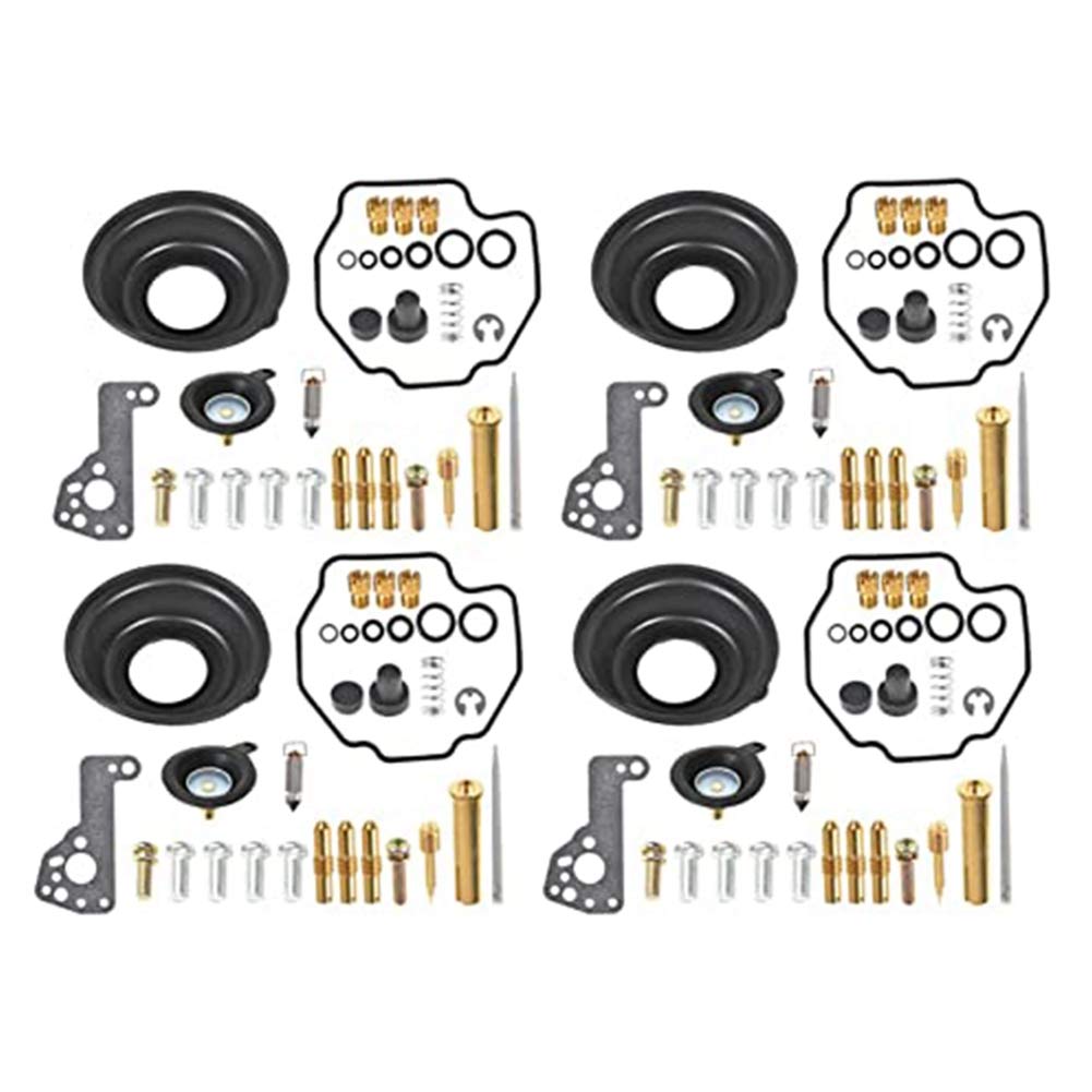 Yurhuit 4 Pack Vergaser Reparatur Satz Membran Luft Absperr Ventile für -2007 Vmax V-MAX 1200 von Yurhuit